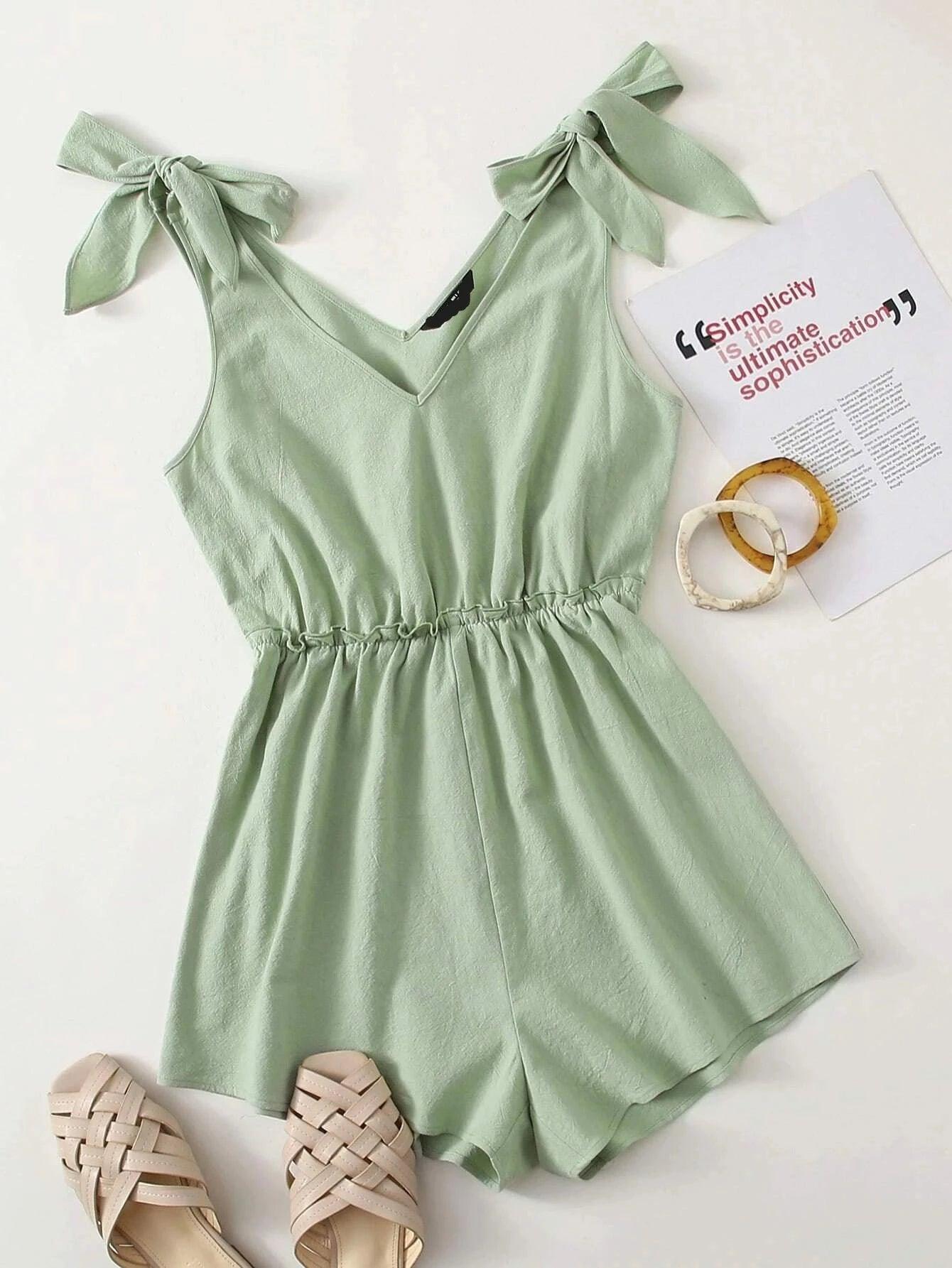 Regular Fit Sleeveless Romper-Comfy Jumpsuits