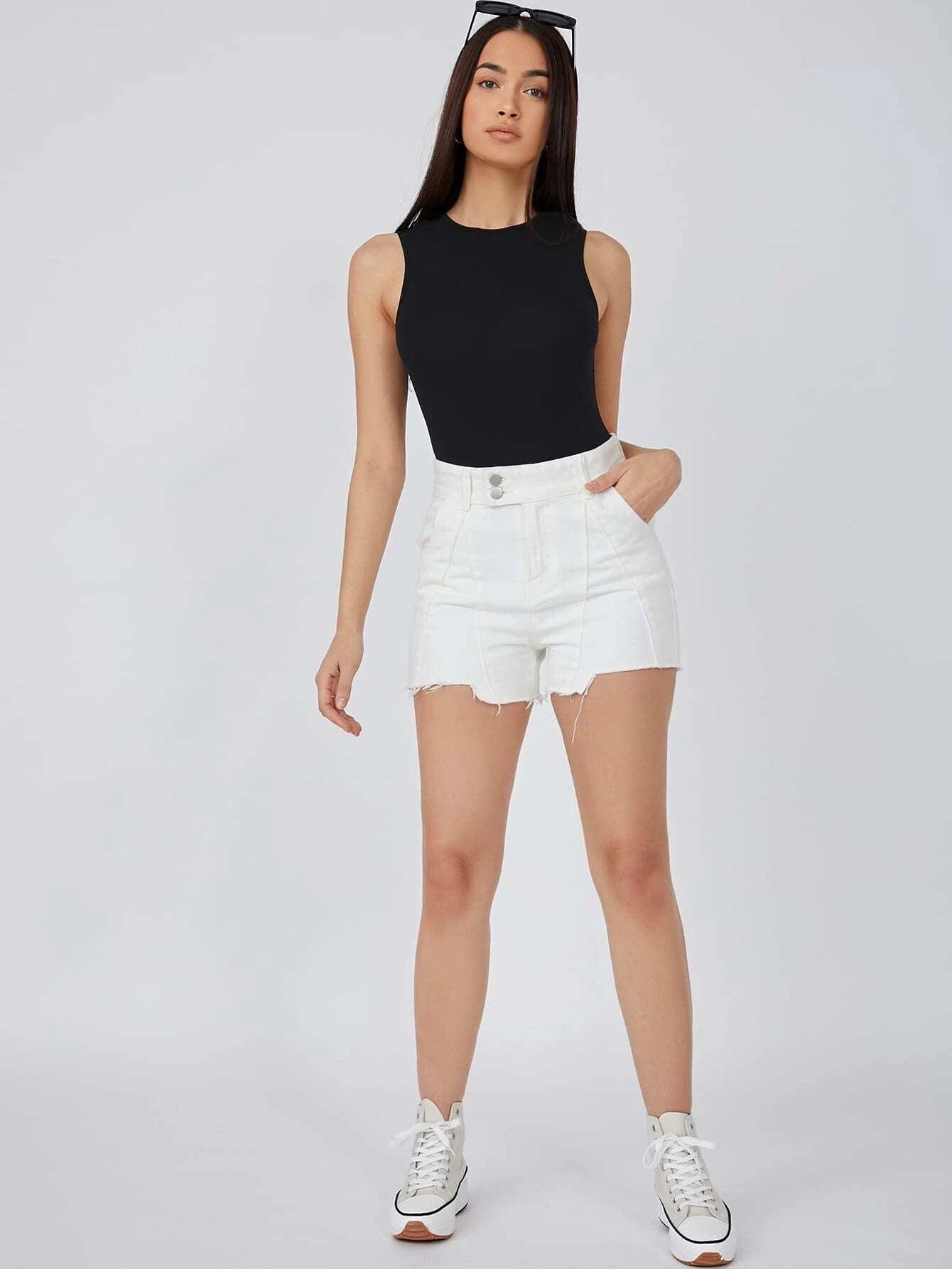 Fitted Tank Bodysuit-Comfy Jumpsuits