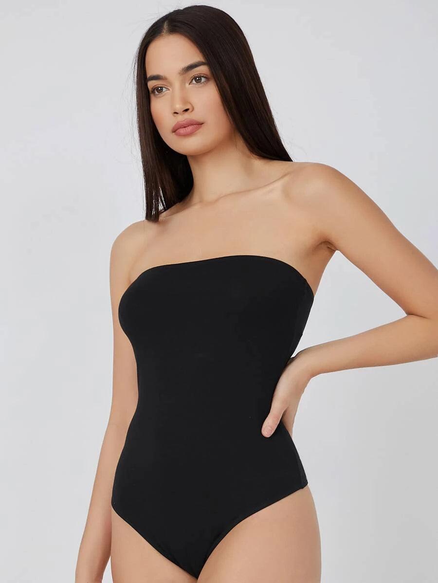 Skinny Tube Bodysuit-Comfy Jumpsuits