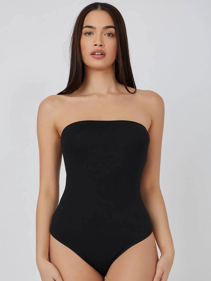 Skinny Tube Bodysuit-Comfy Jumpsuits