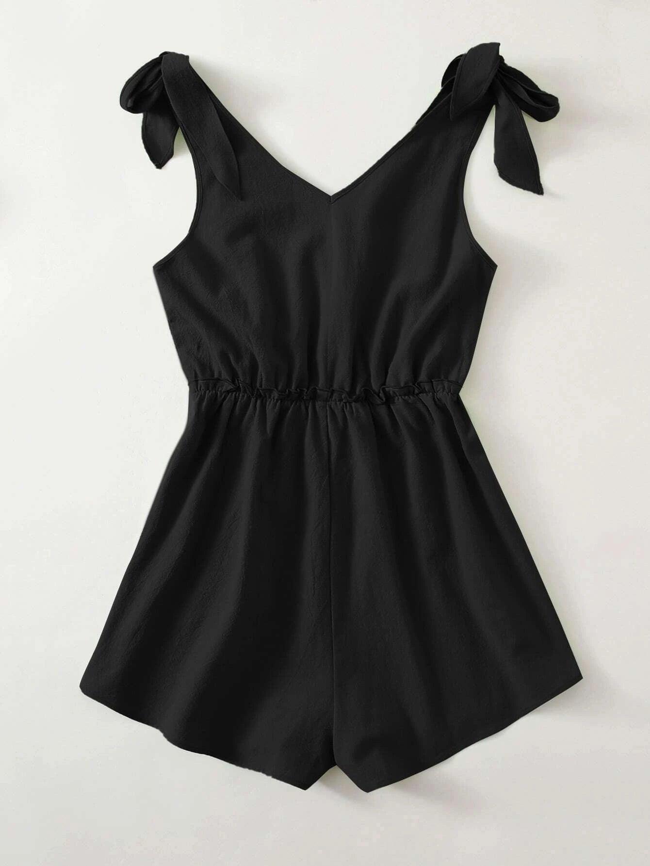 Regular Fit Sleeveless Romper-Comfy Jumpsuits