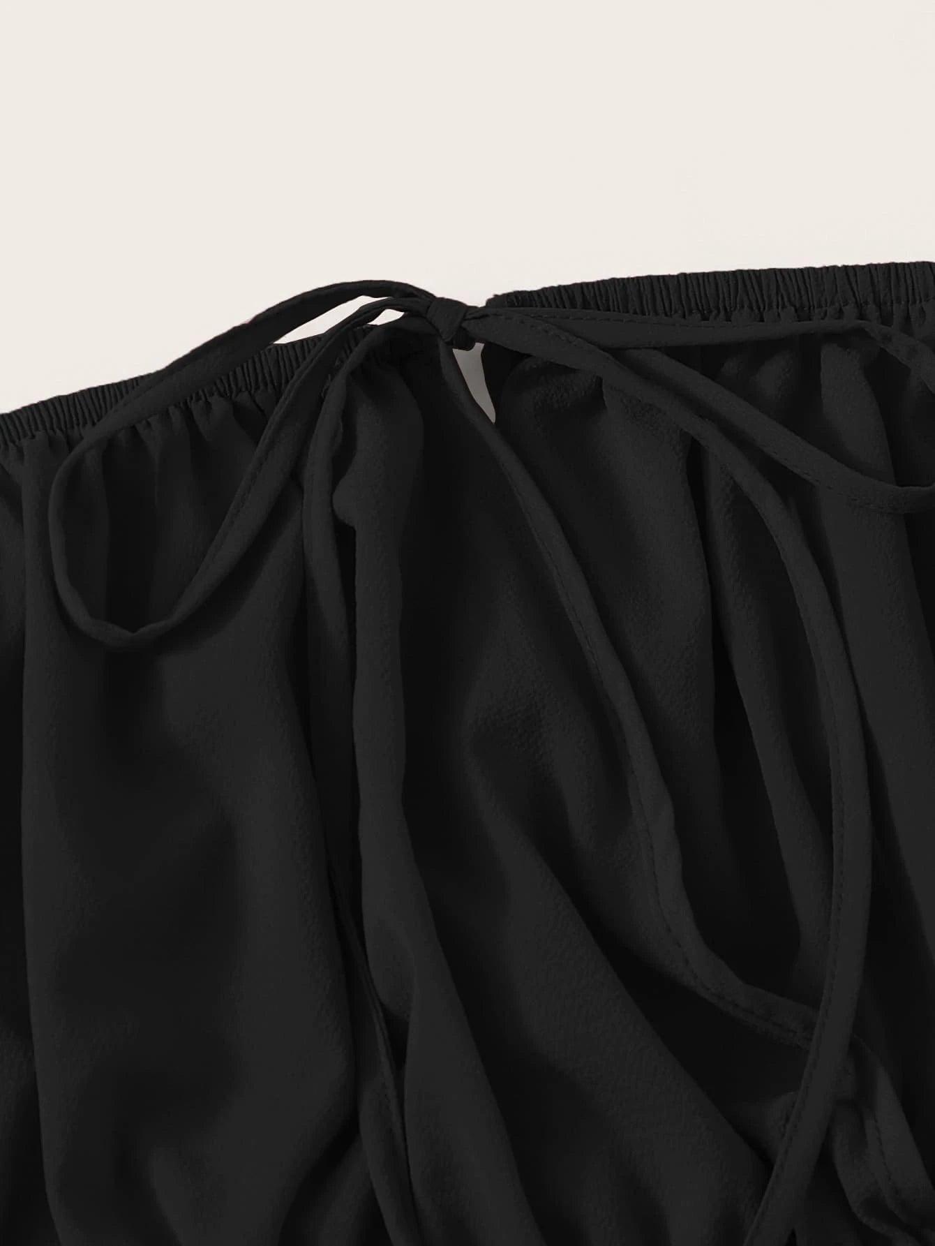 Solid Coloured Half Sleeve Bardot Romper-Comfy Jumpsuits