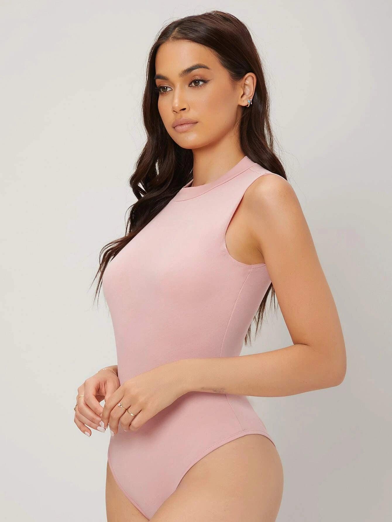 Slimfit Comfortable Tank Bodysuit-Comfy Jumpsuits