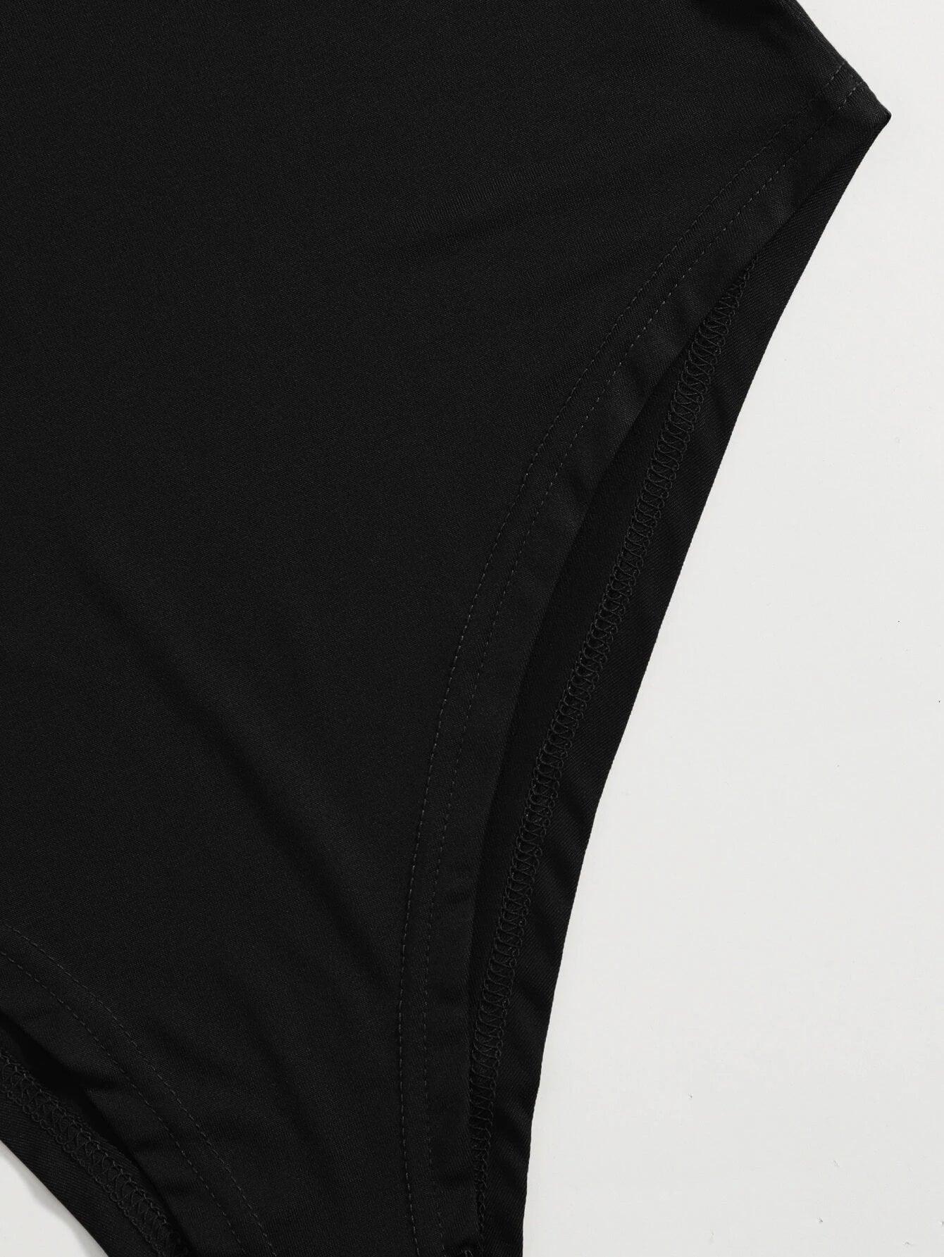 Contrast Lace Ruched Sleeveless Bodysuit-Comfy Jumpsuits