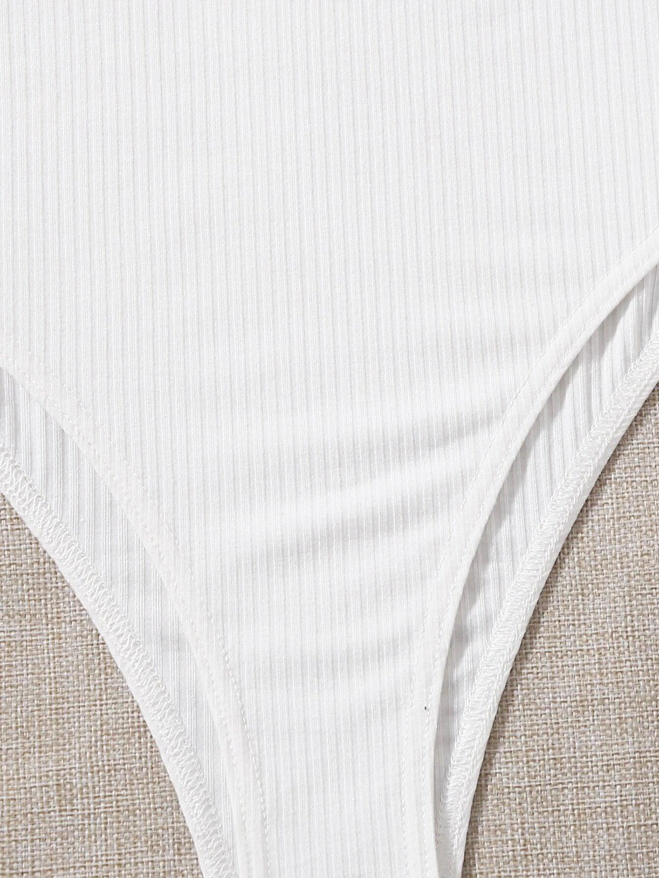 Ribbed Halter Bodysuit-Comfy Jumpsuits