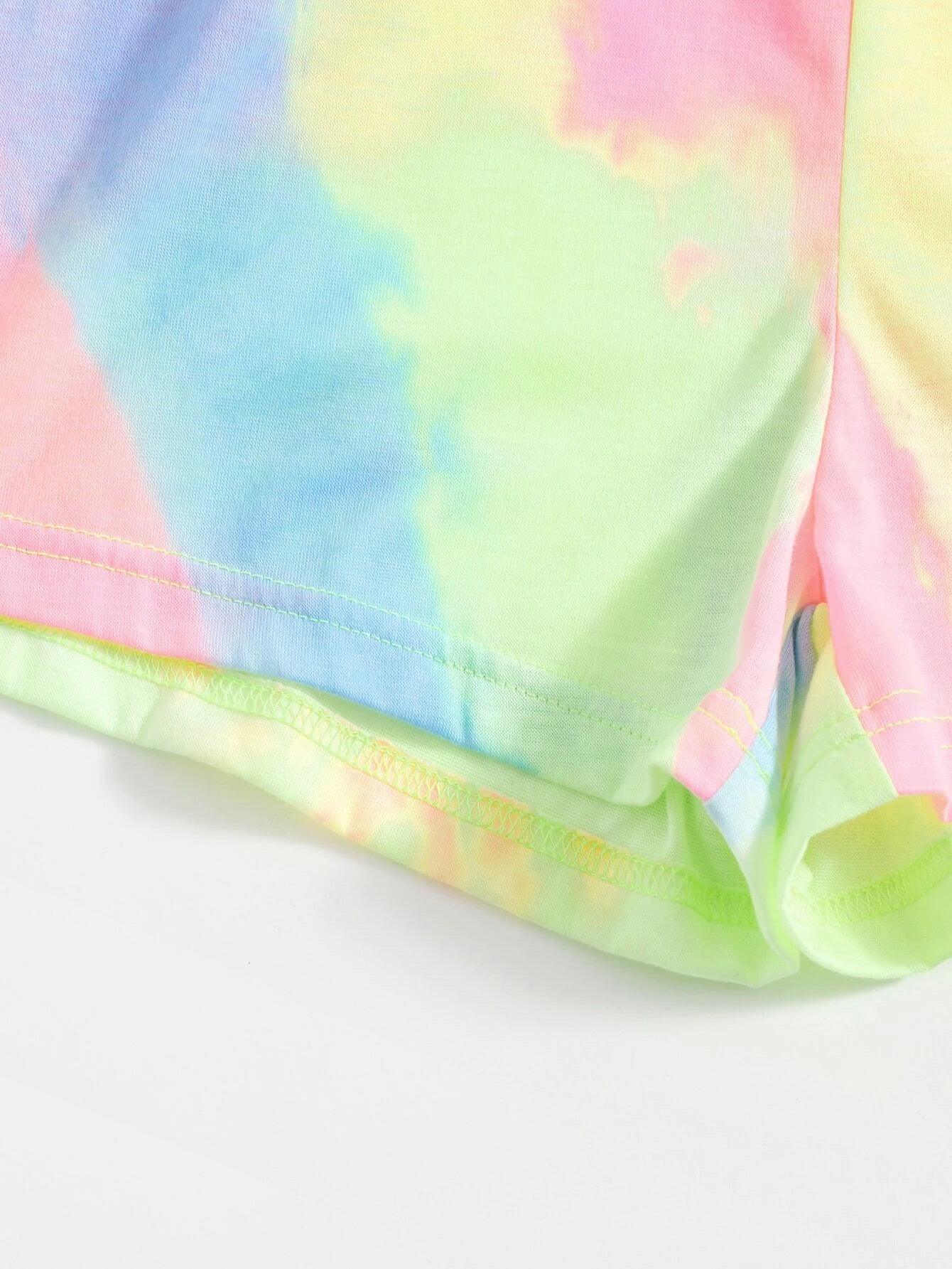 Tie Dye Cami Romper-Comfy Jumpsuits