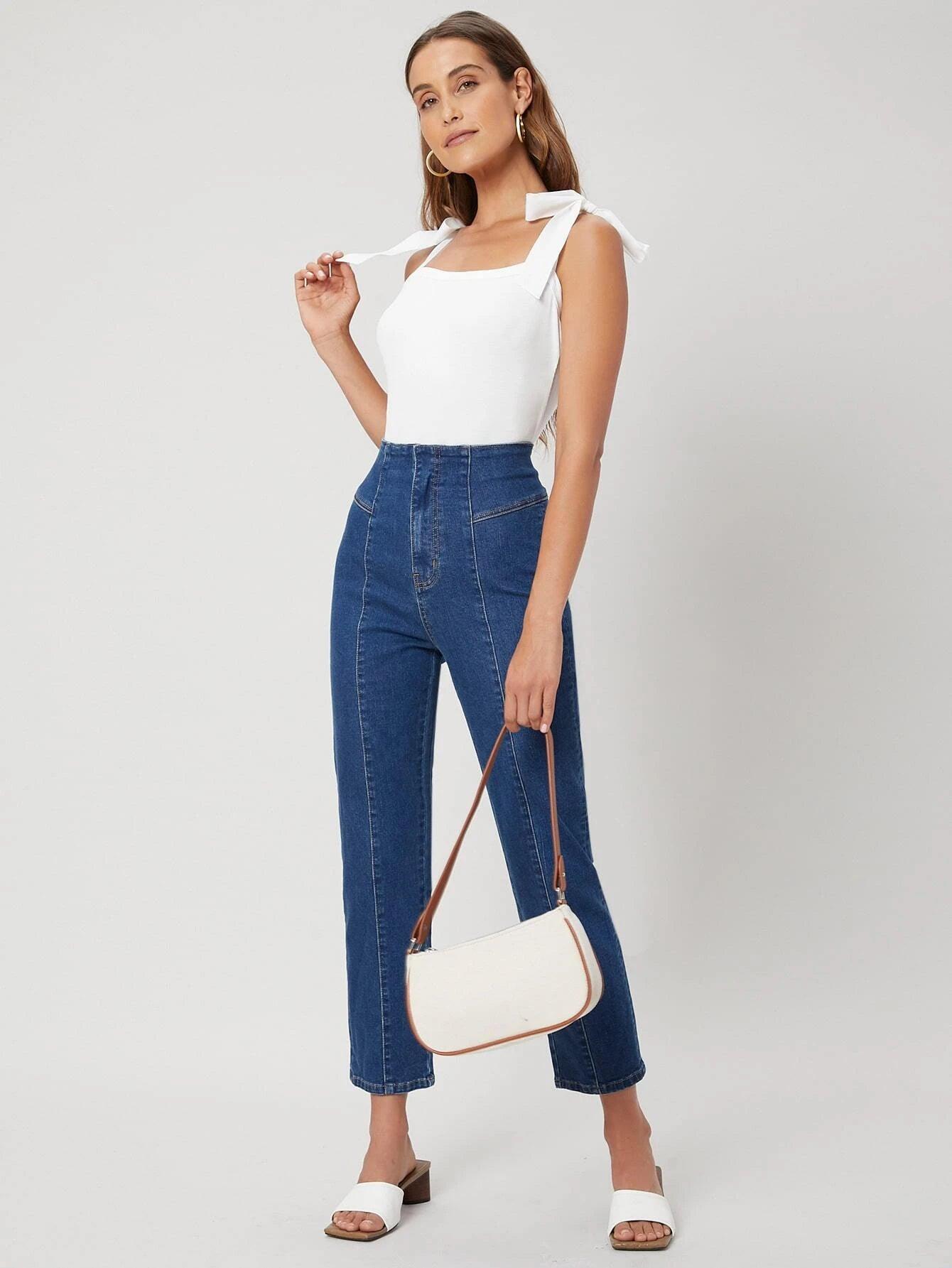 Knotted Cami Bodysuit-Comfy Jumpsuits