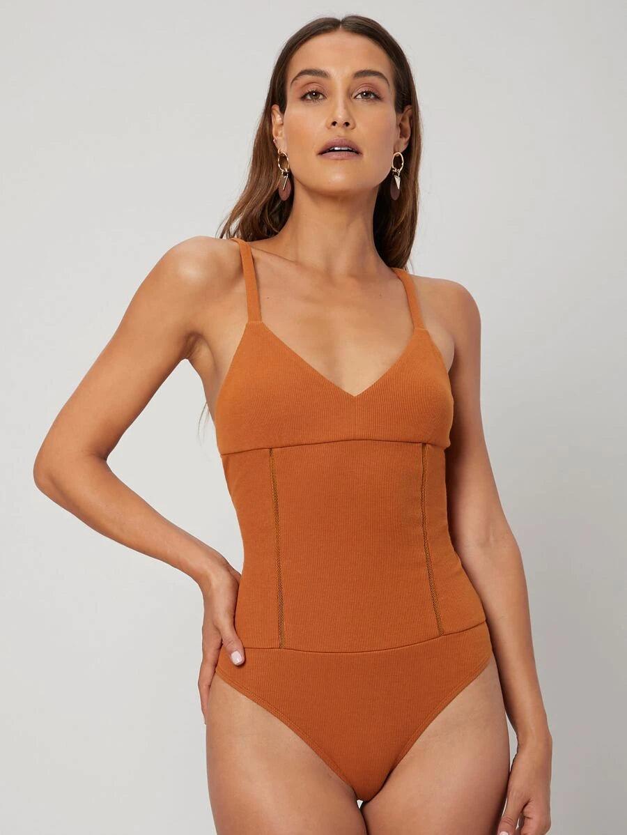 Slim Cami Bodysuit-Comfy Jumpsuits