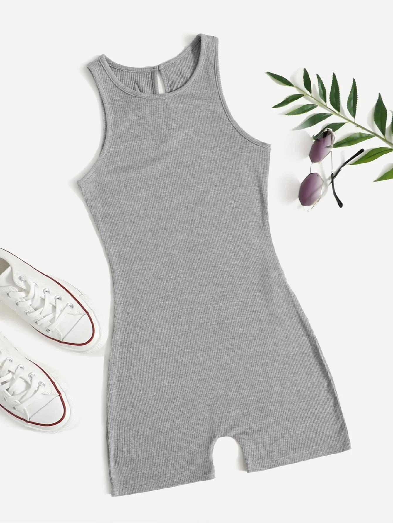 Solid Colored Romper-Comfy Jumpsuits