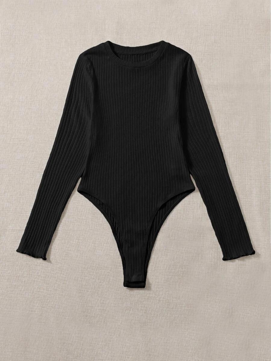 Unity Rib-knit Bodysuit-Comfy Jumpsuits