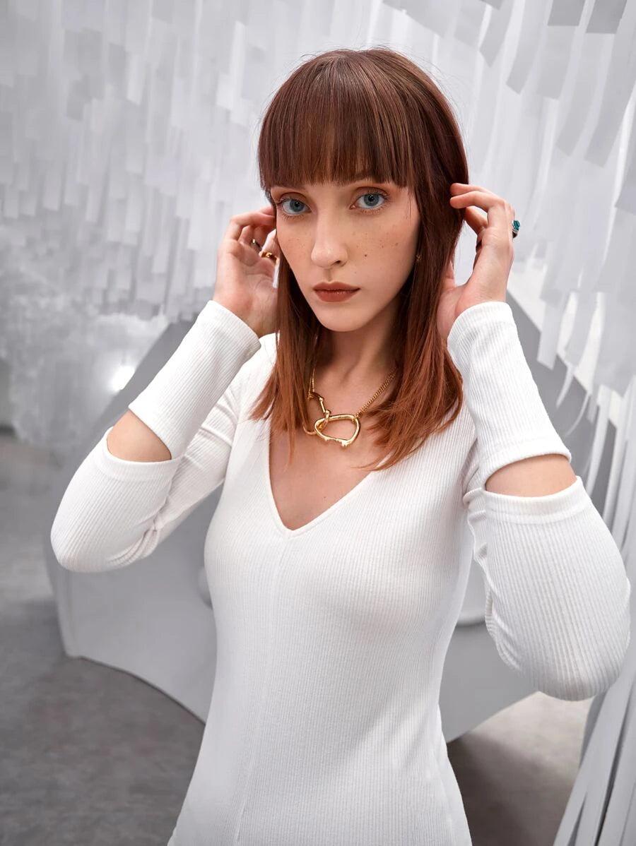 Ribbed Knit Cut Out Flare Leg Jumpsuit-Comfy Jumpsuits