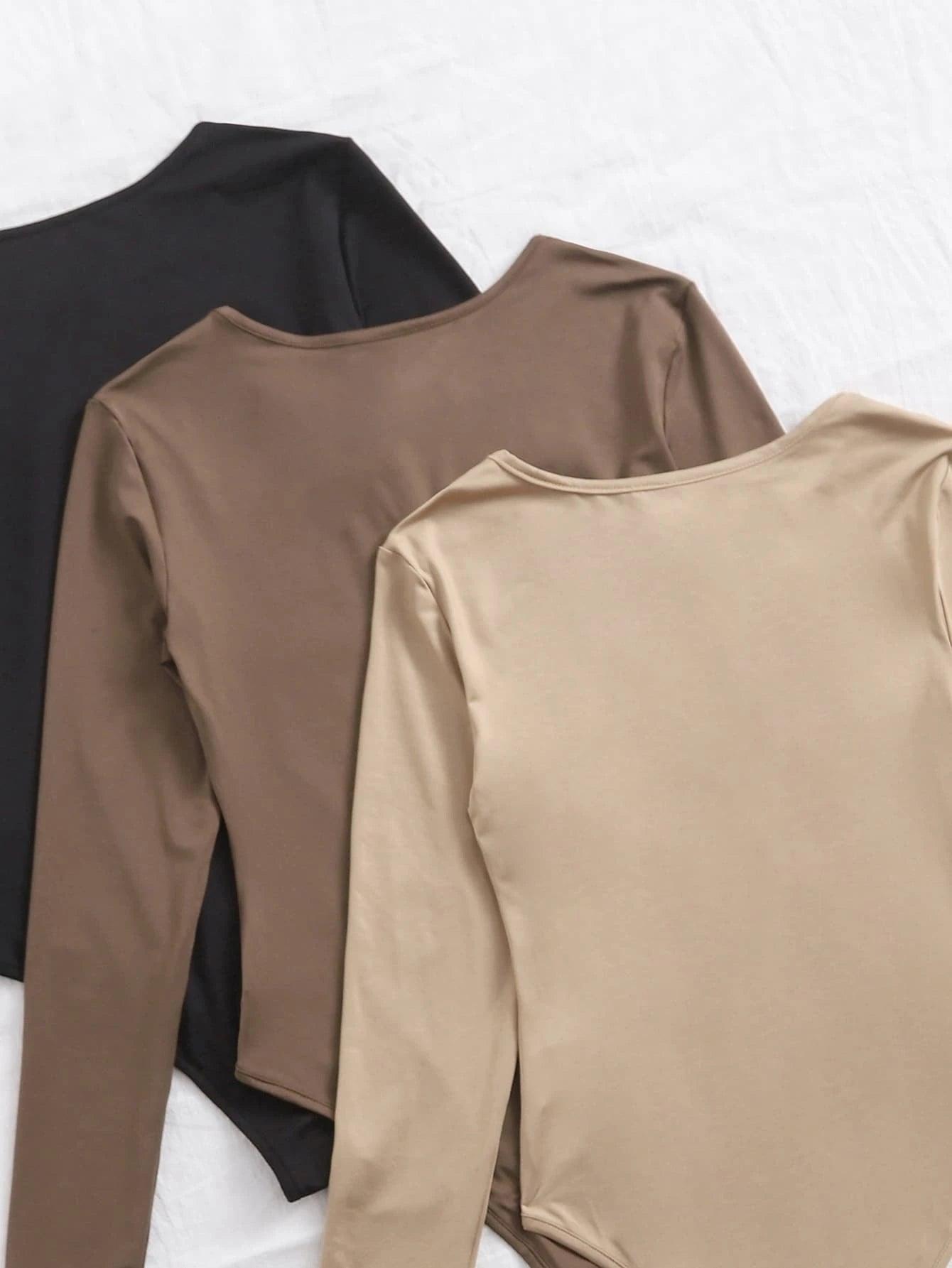 3 Pieces Tee Bodysuit-Comfy Jumpsuits