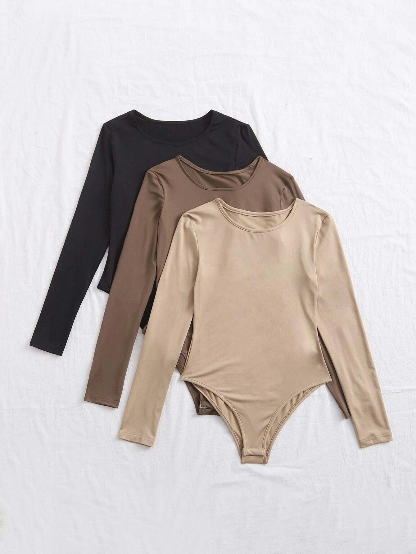 3 Pieces Tee Bodysuit-Comfy Jumpsuits