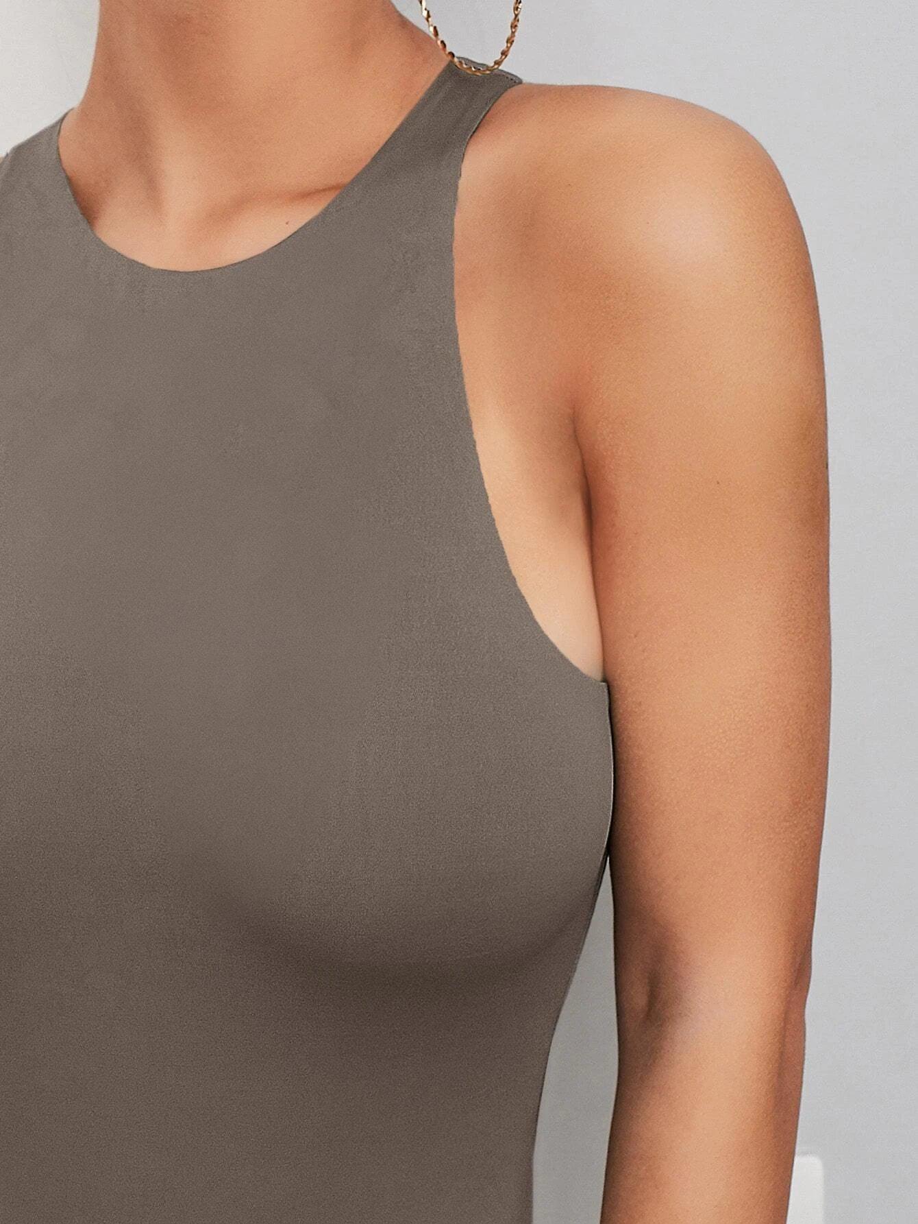 Sleeveless Tank Casual Bodysuit-Comfy Jumpsuits