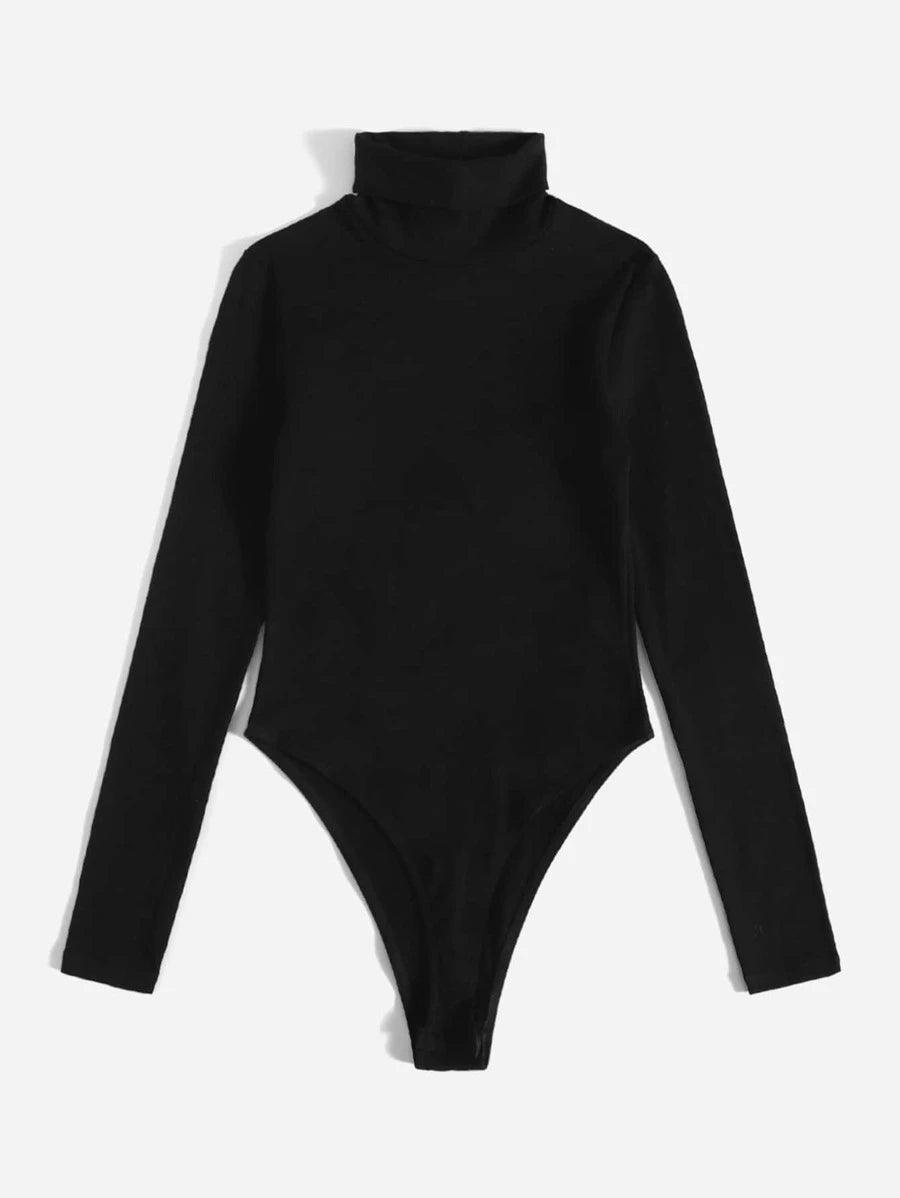 Turtleneck Bodysuit-Comfy Jumpsuits