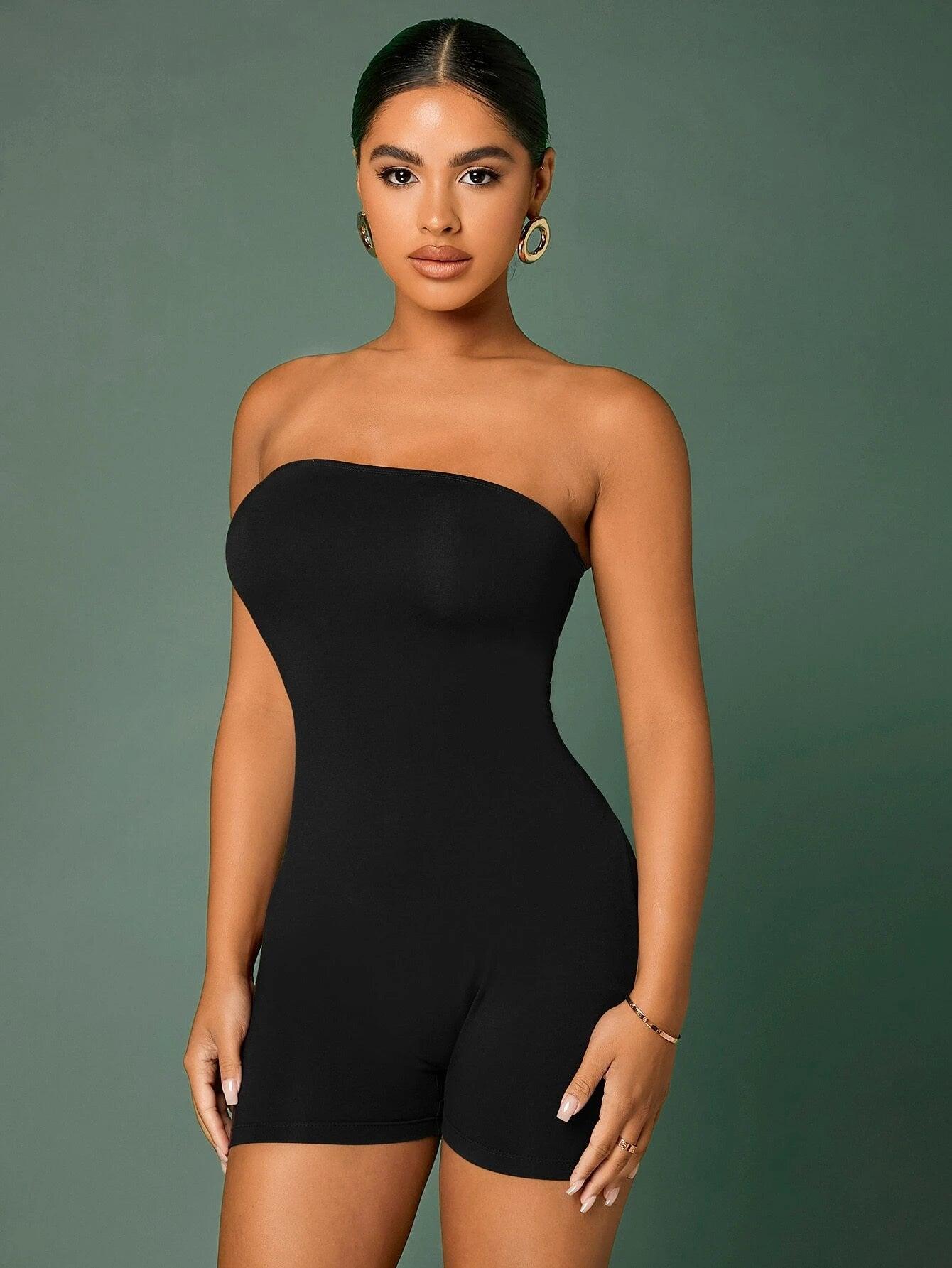Backless Tube Unitard Romper-Comfy Jumpsuits