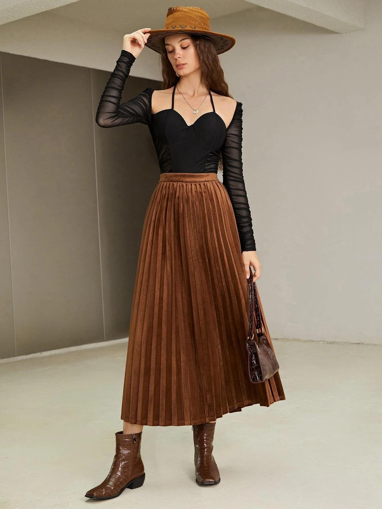 Contrast Mesh Halter Neck Ruched Bodysuit-Comfy Jumpsuits