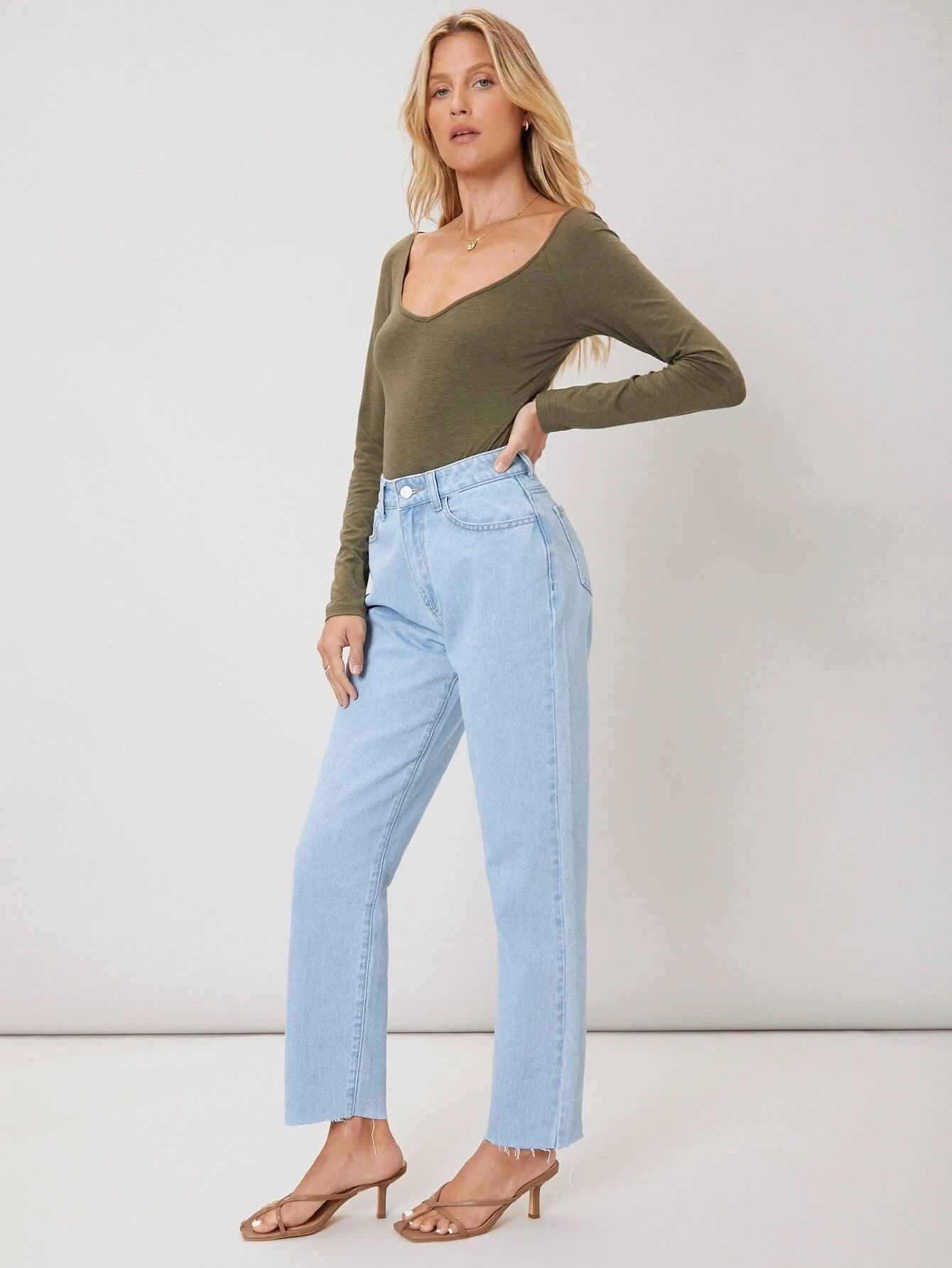 Raglan Sleeve Bodysuit-Comfy Jumpsuits