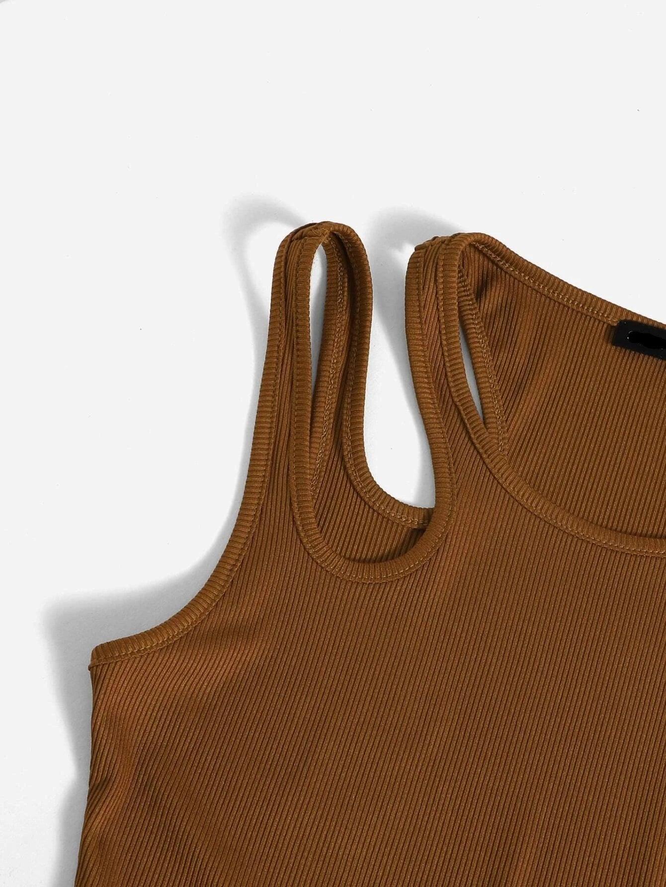 4 Piece Plain Round Neck Bodysuit-Comfy Jumpsuits