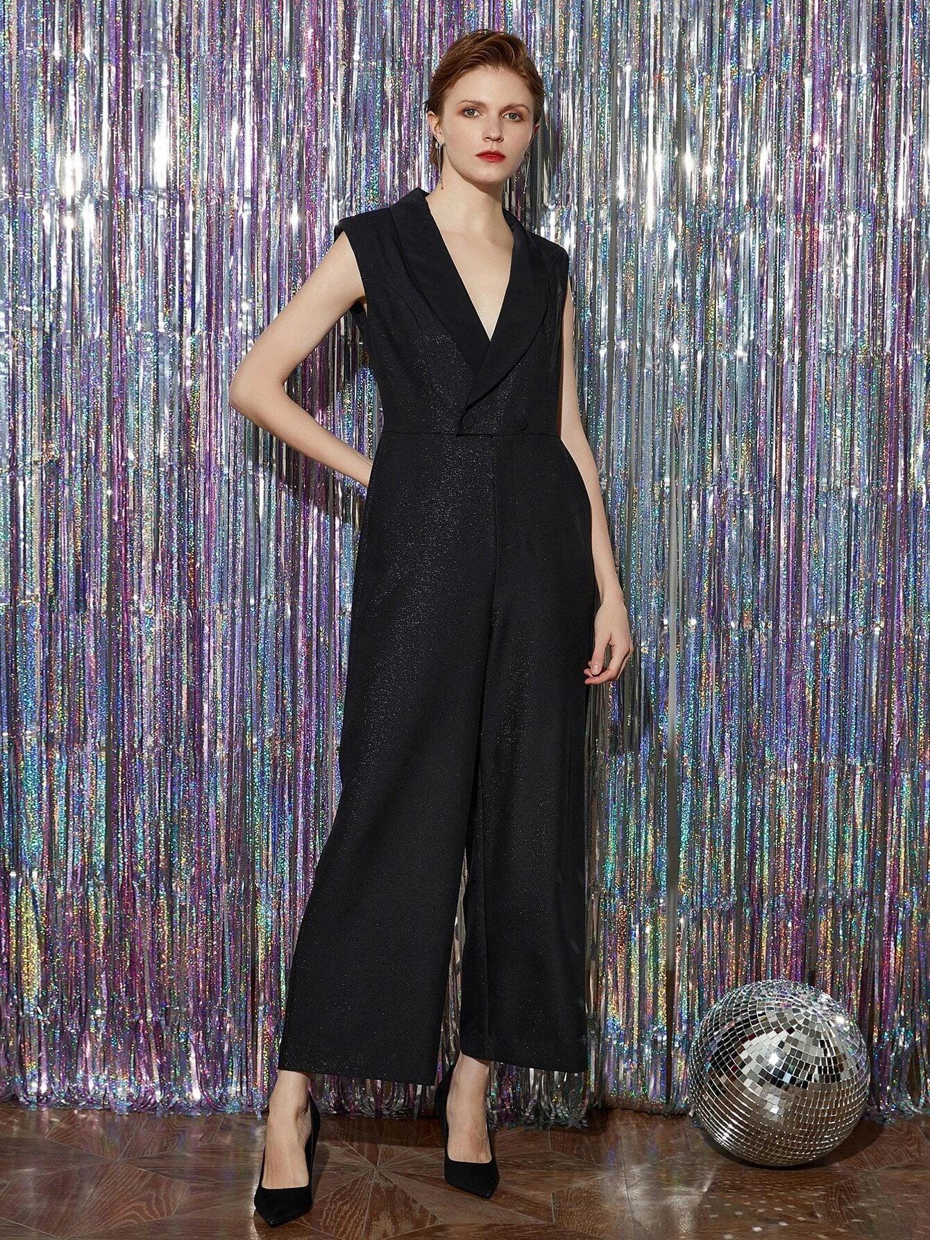 Culottes Sleeveless Jumpsuit-Comfy Jumpsuits