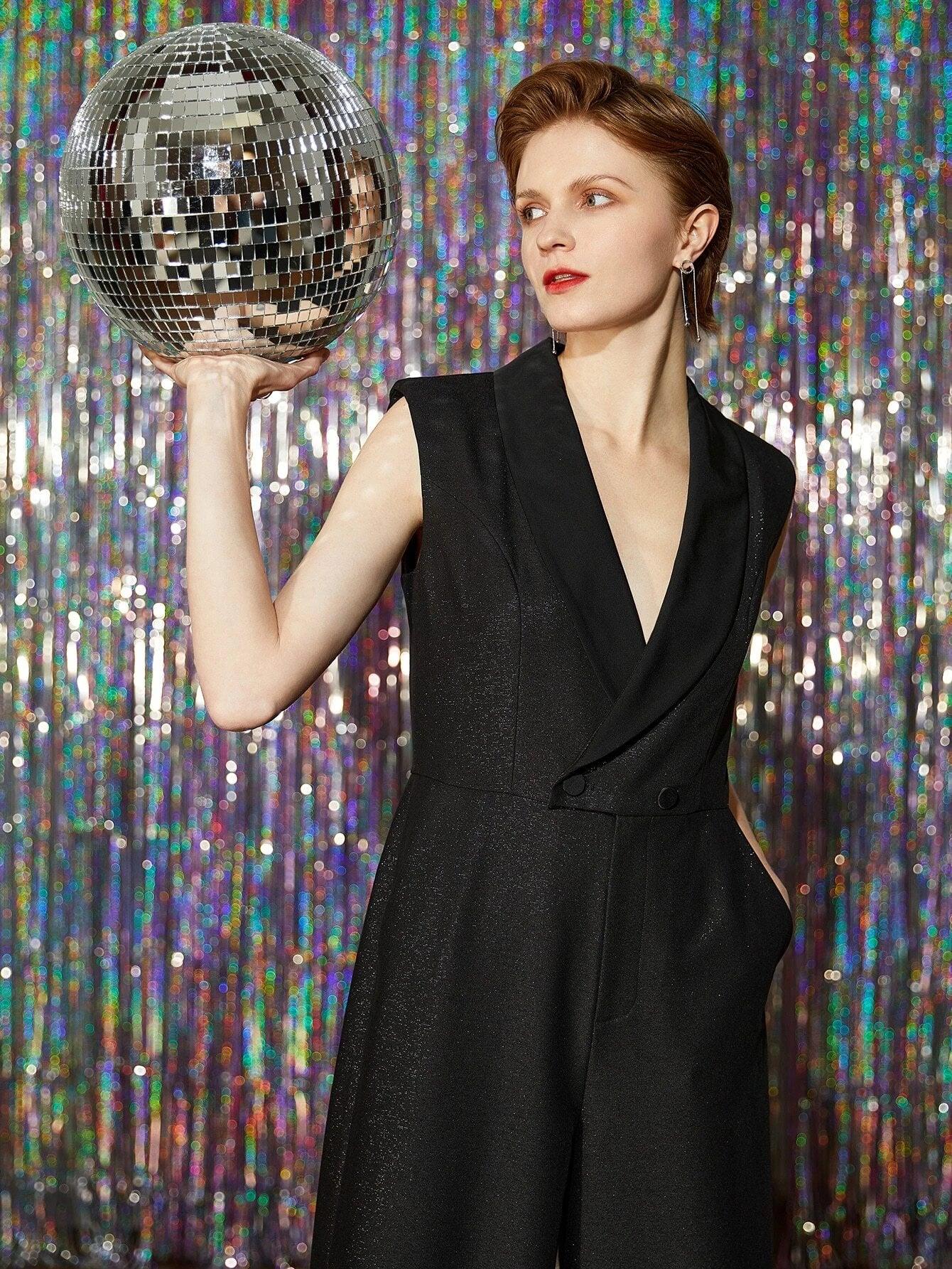 Culottes Sleeveless Jumpsuit-Comfy Jumpsuits