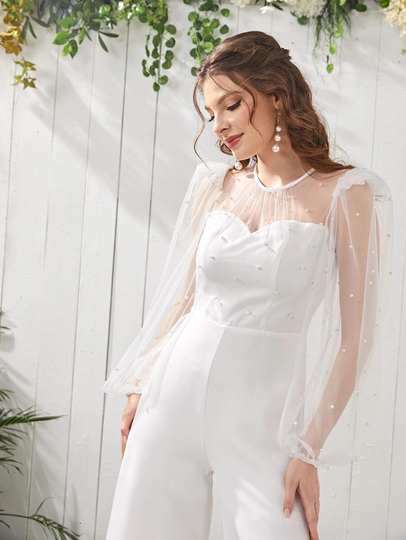 Mesh Zip Back Culottes Jumpsuit-Comfy Jumpsuits