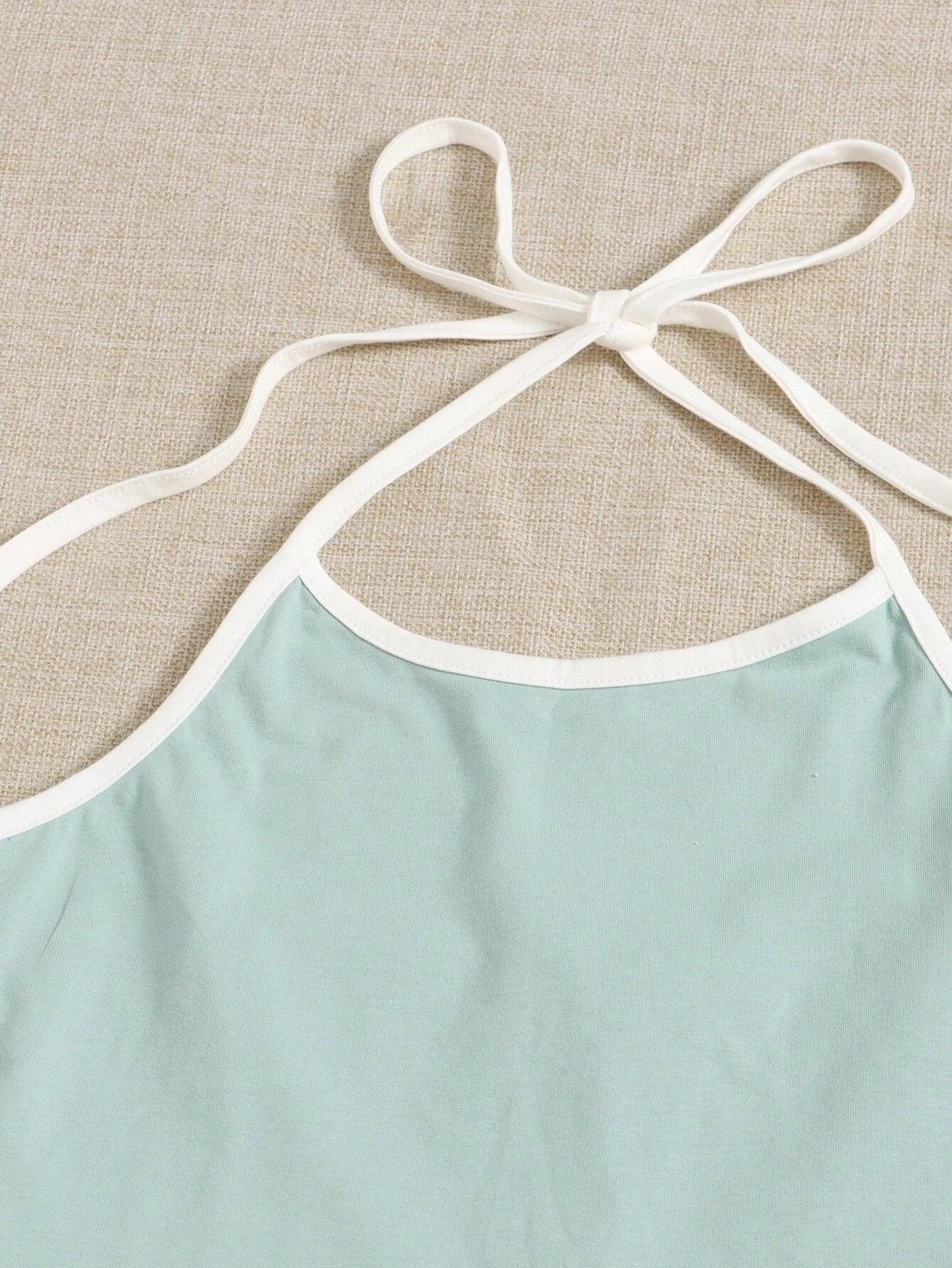 Casual Sleeveless Halter Romper-Comfy Jumpsuits