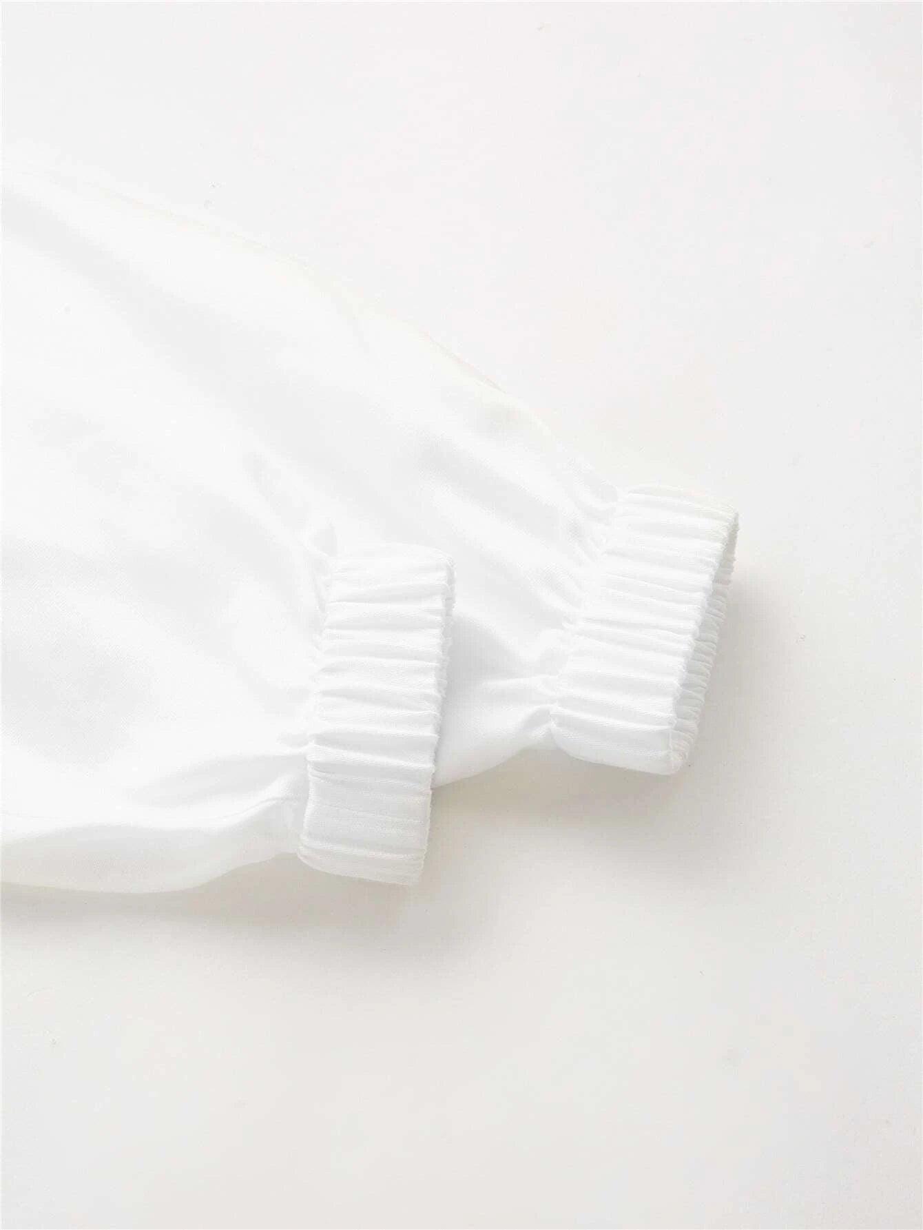 Viscose Lantern Sleeve Bodysuit-Comfy Jumpsuits