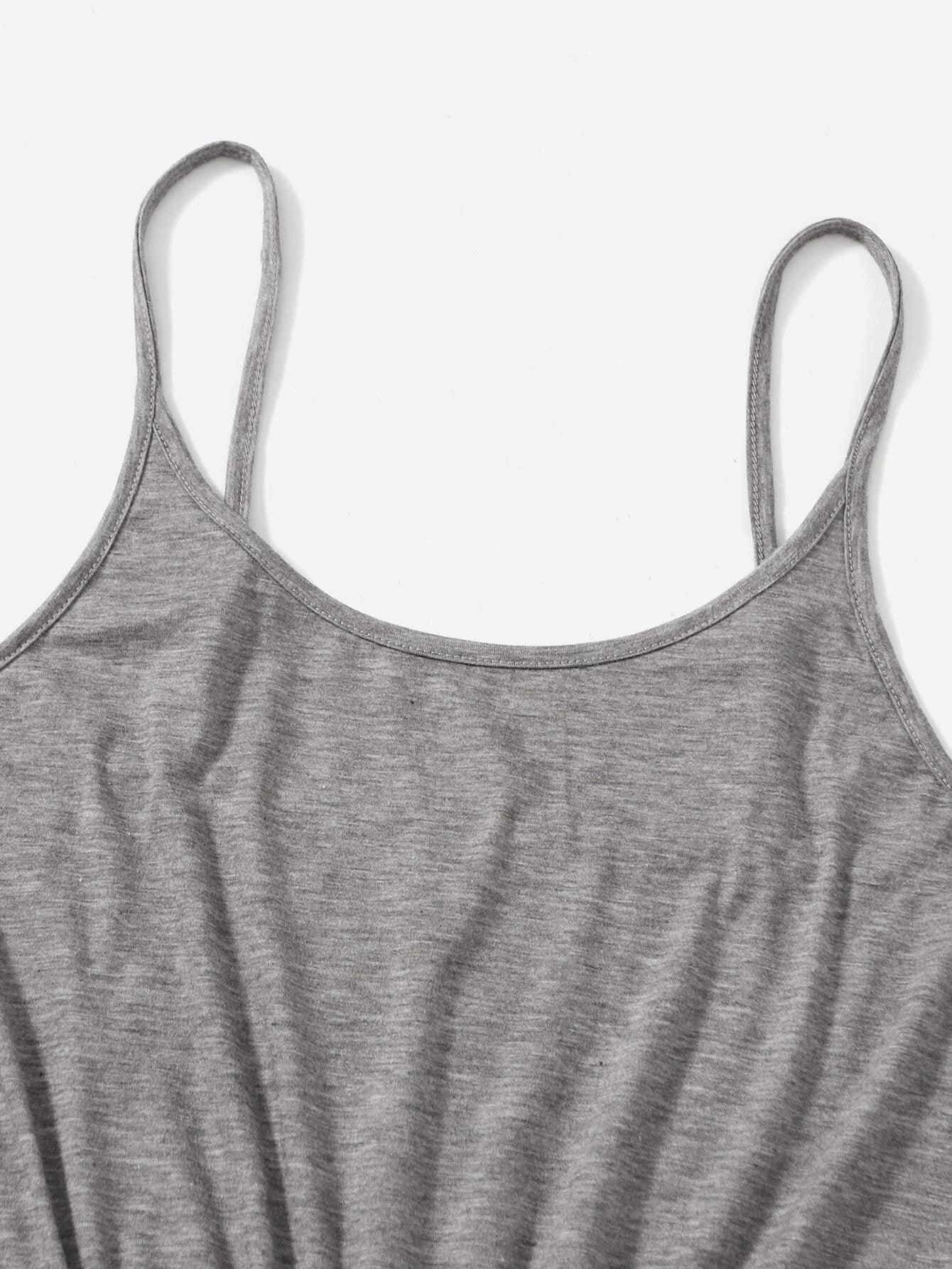 Solid Colored Slip Romper-Comfy Jumpsuits