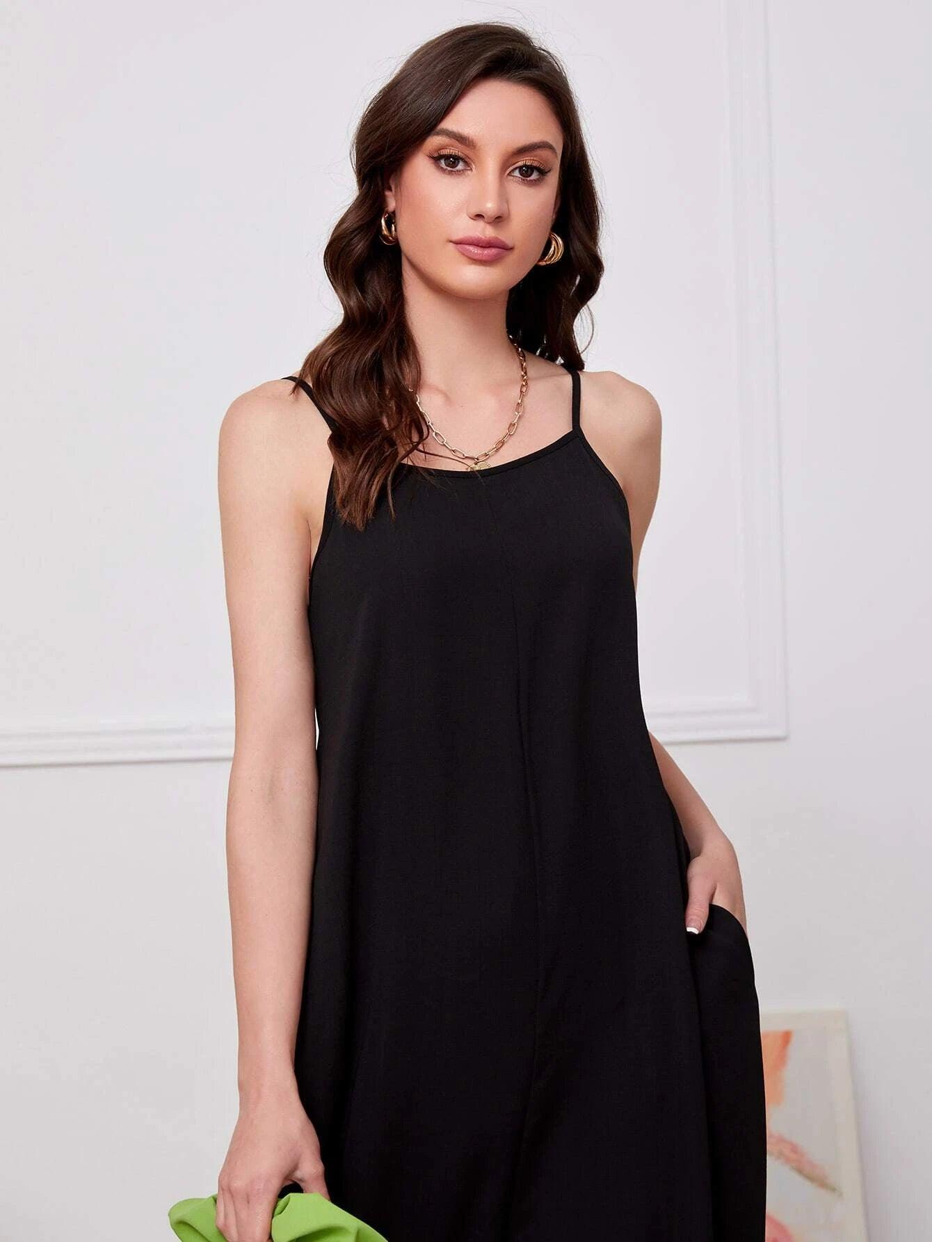 Spaghetti Neck Cami Jumpsuit-Comfy Jumpsuits