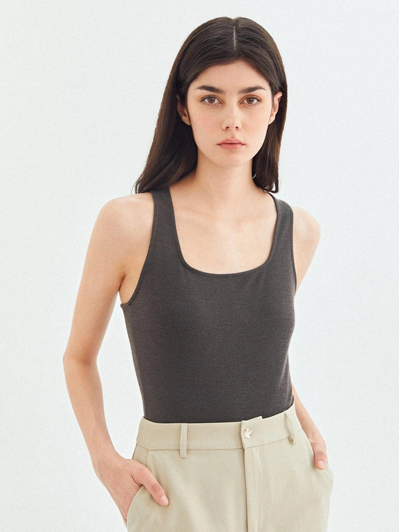 Recycled Polyester Criss Cross Bodysuit-Comfy Jumpsuits