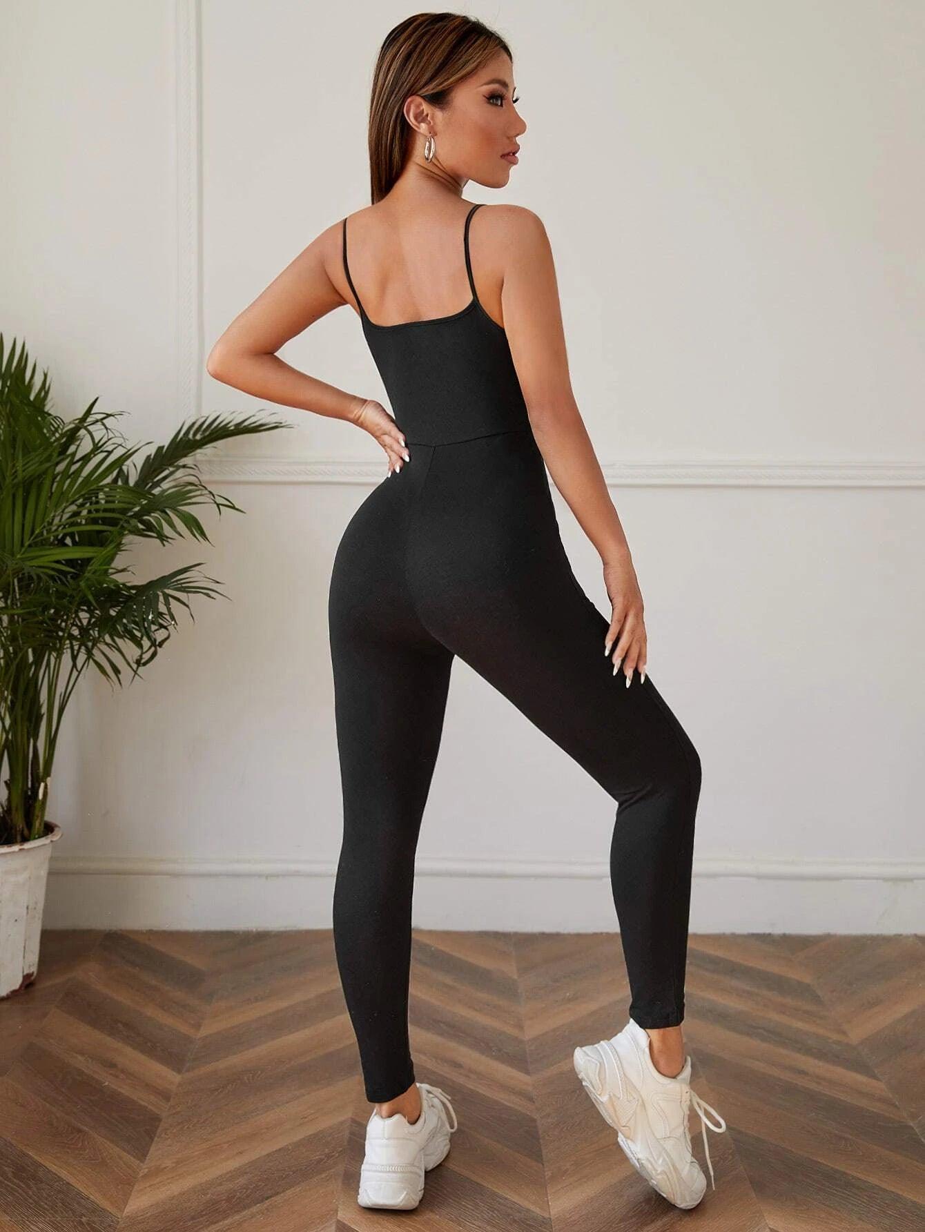 Backless Unitard Jumpsuit-Comfy Jumpsuits