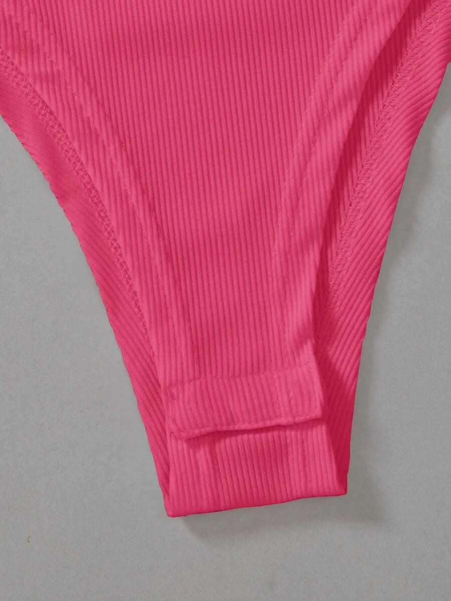 Solid Mock Neck Slim Fit Bodysuit