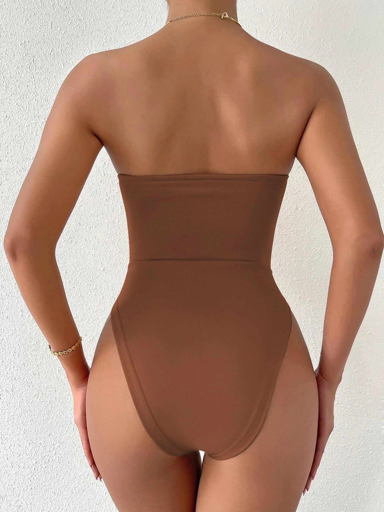 V-Neckline Bodysuit-Comfy Jumpsuits