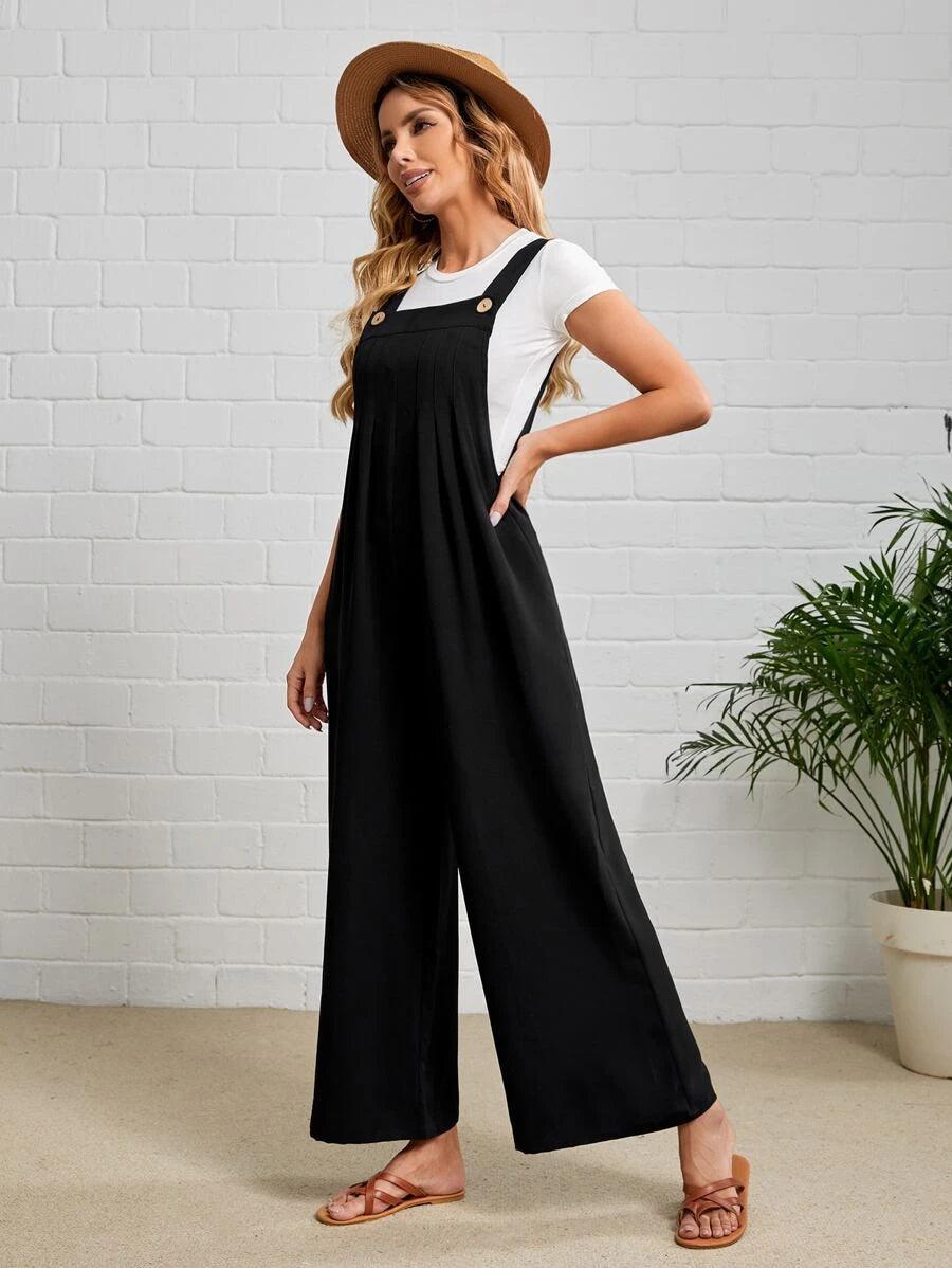 Supported Flap Jumpsuit Without Tee-Comfy Jumpsuits