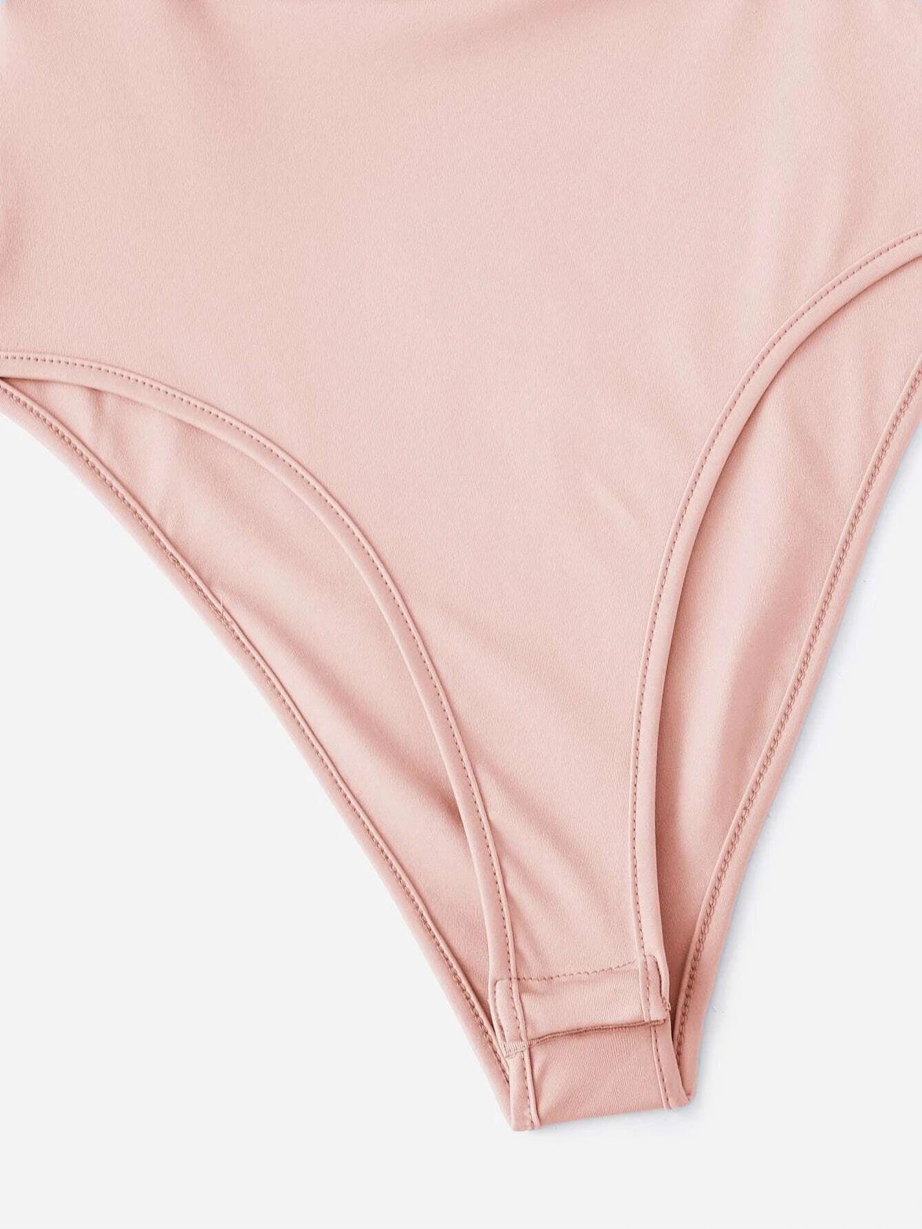 Solid Ruffle Armhole Bodysuit-Comfy Jumpsuits