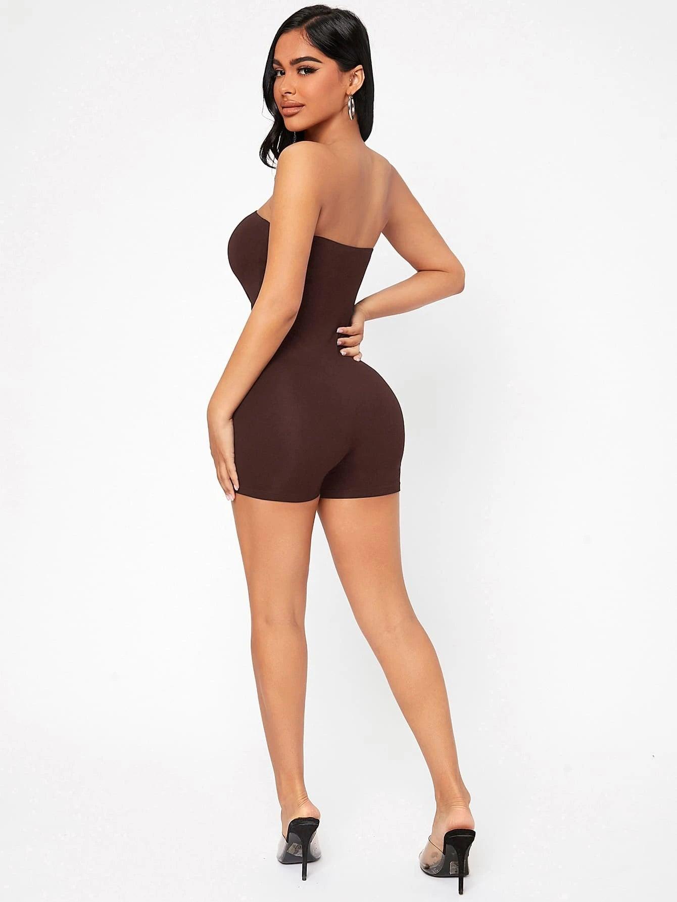 Unitard Tube Backless Romper-Comfy Jumpsuits