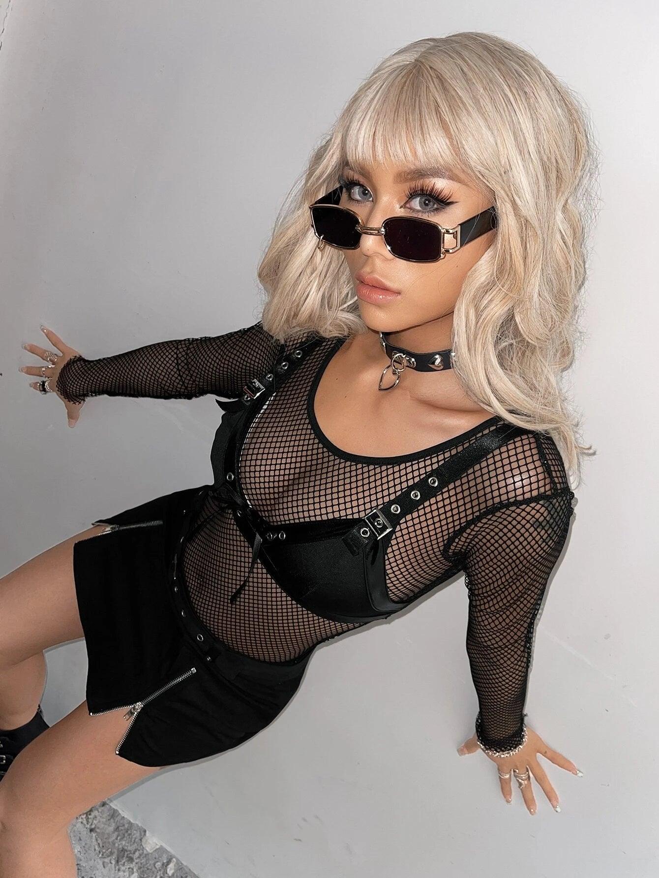 Scoop Neck Long Sleeve Bodysuit-Comfy Jumpsuits