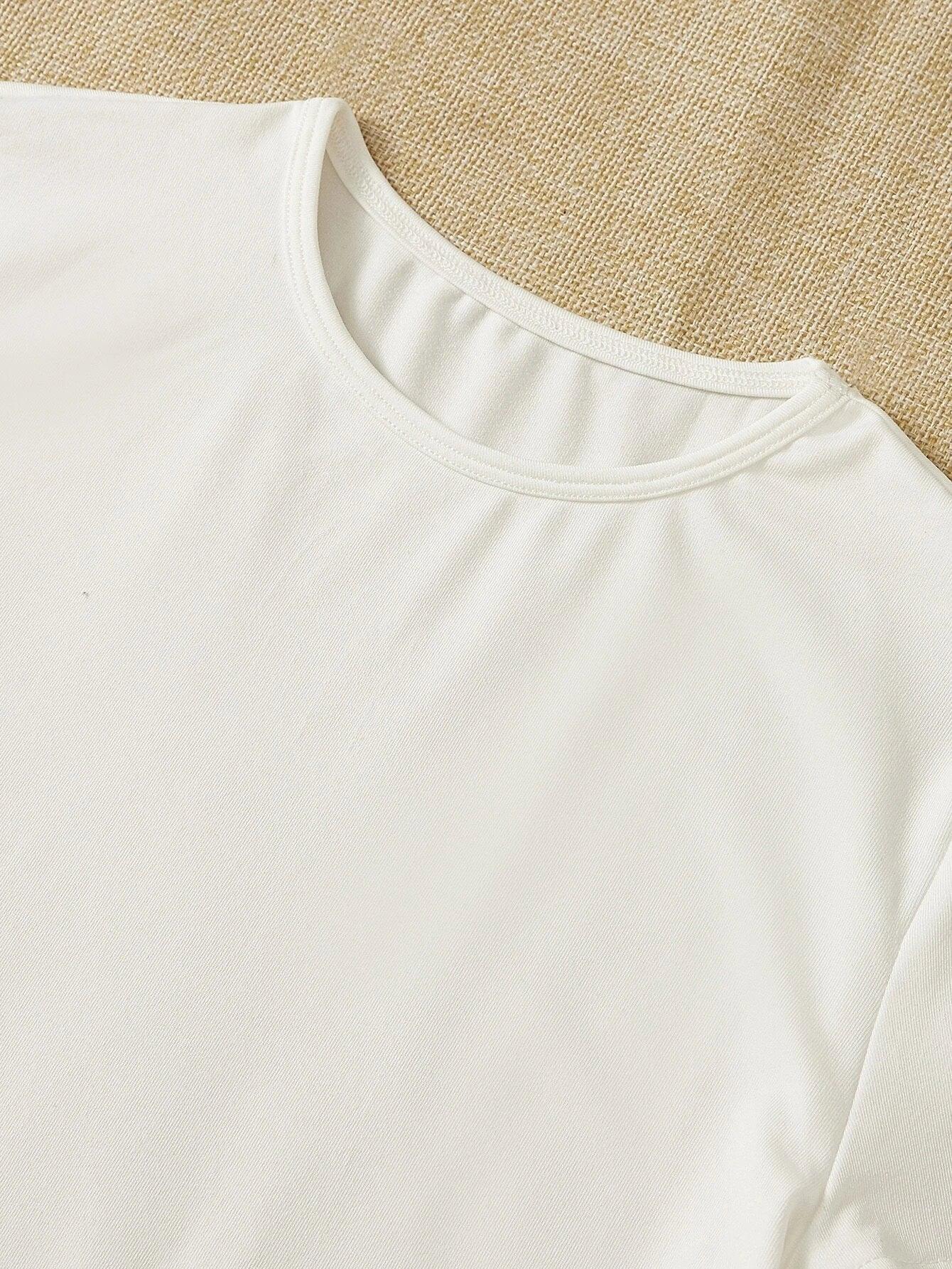 Short Sleeve Slim Fit Bodysuit-Comfy Jumpsuits