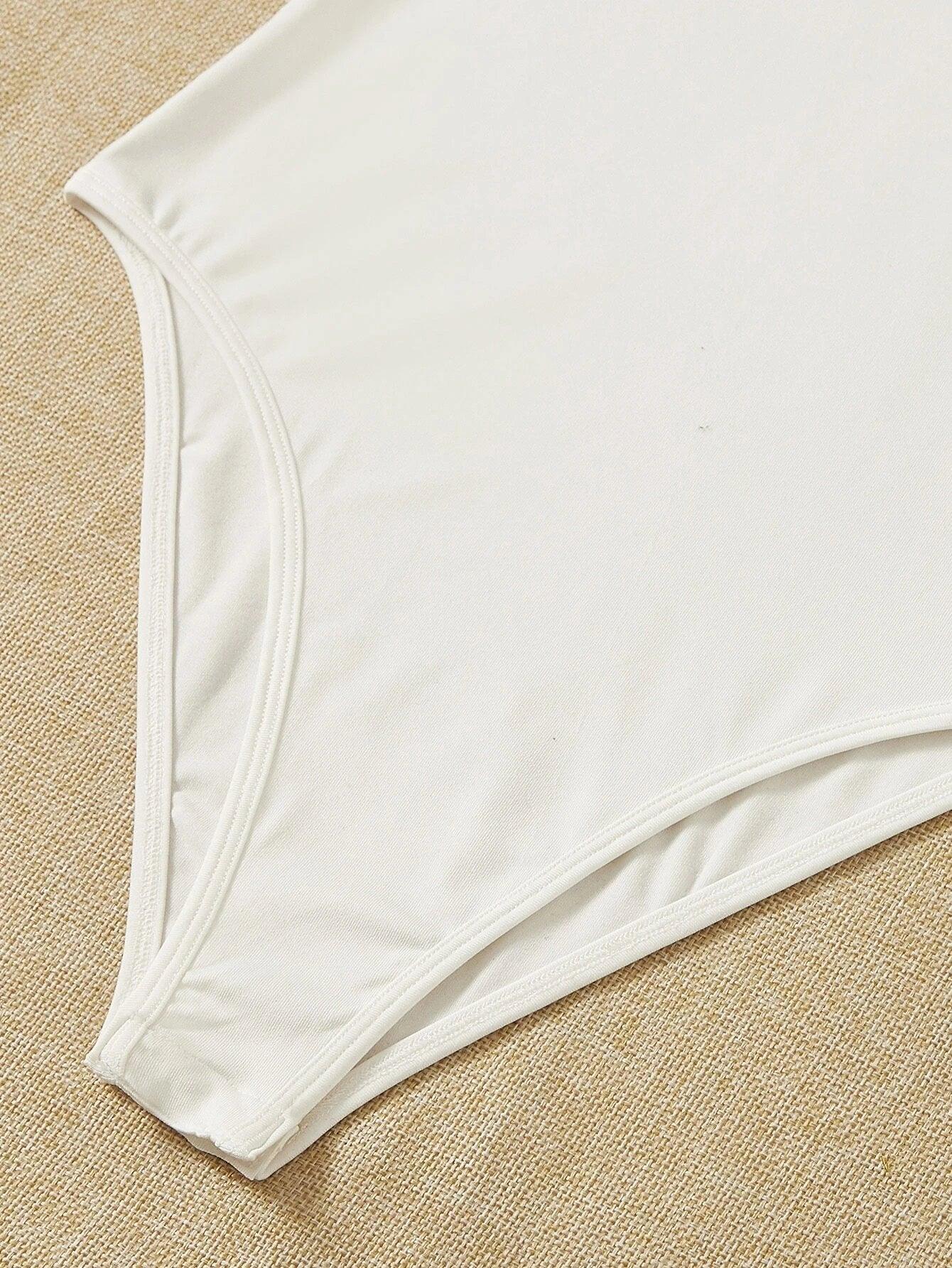 Short Sleeve Slim Fit Bodysuit-Comfy Jumpsuits