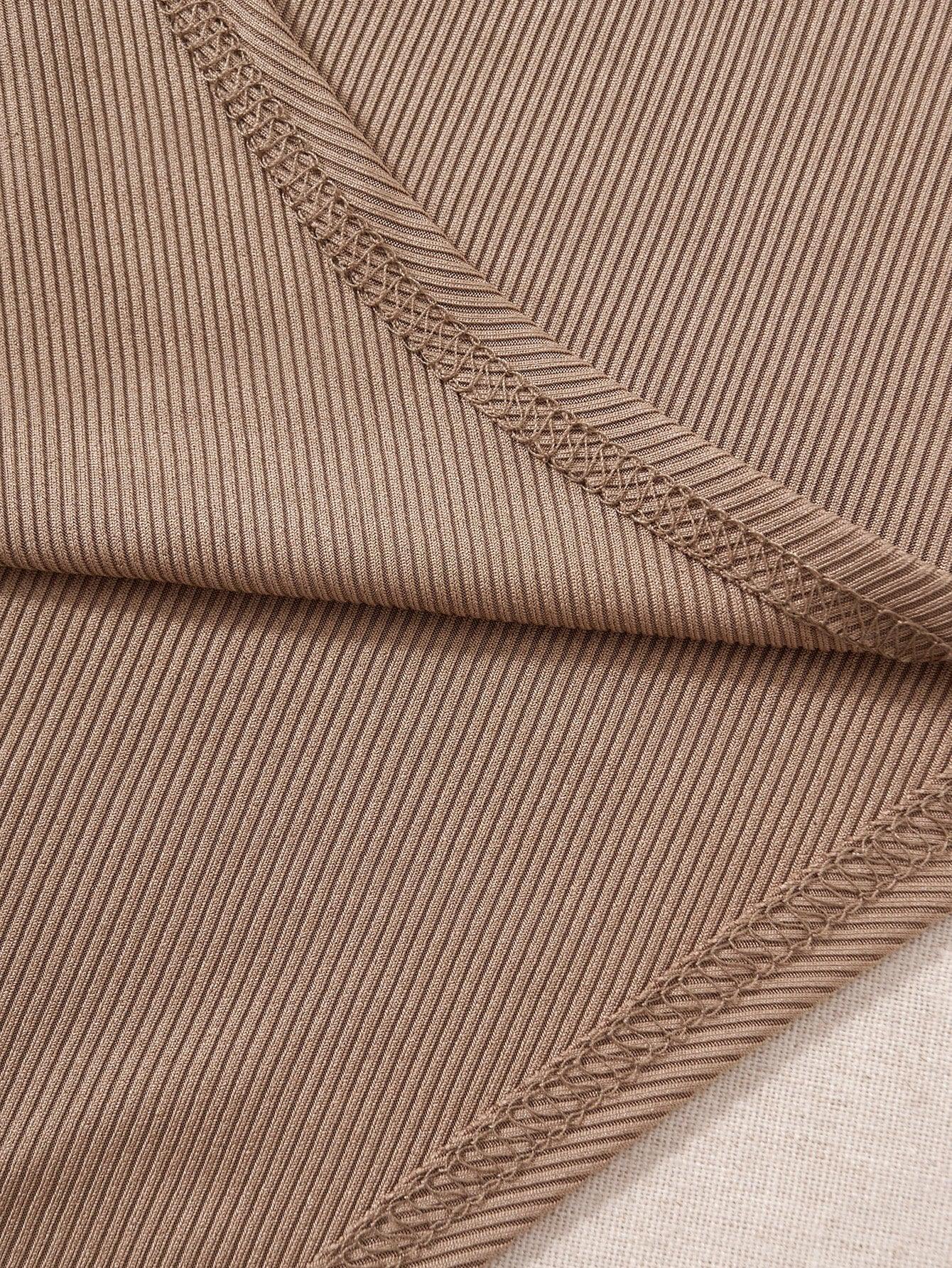 Colorblock One Shoulder Bodysuit-Comfy Jumpsuits