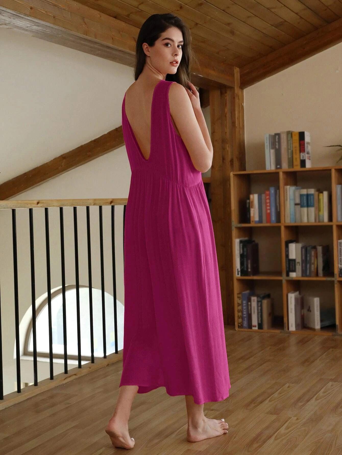 Solid Wide Leg Jumpsuit-Comfy Jumpsuits