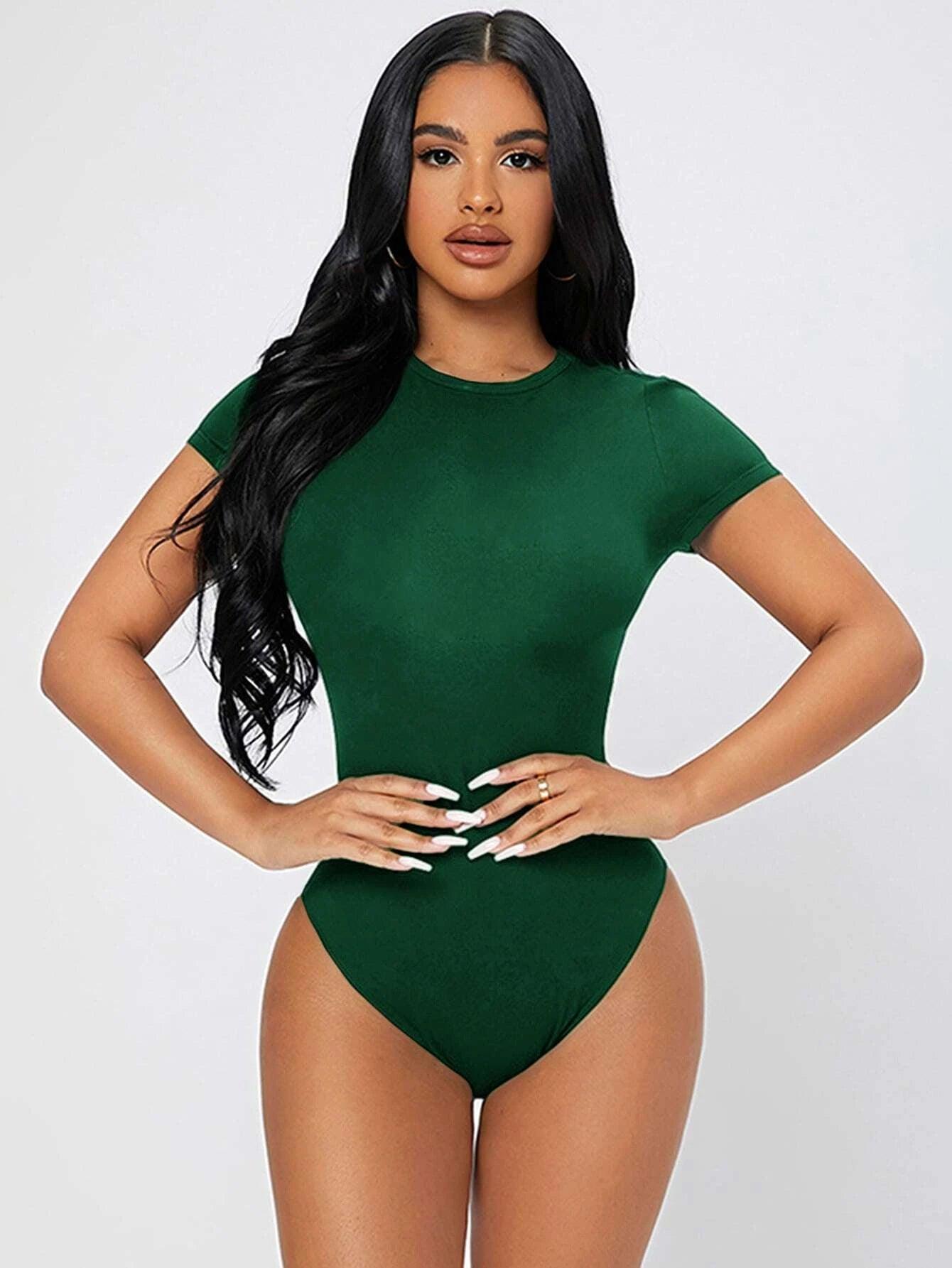 Slim Fit Bodysuit-Comfy Jumpsuits