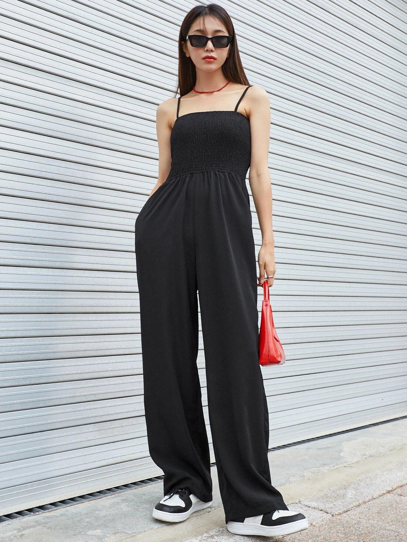 Sleeveless Cami Jumpsuit-Comfy Jumpsuits