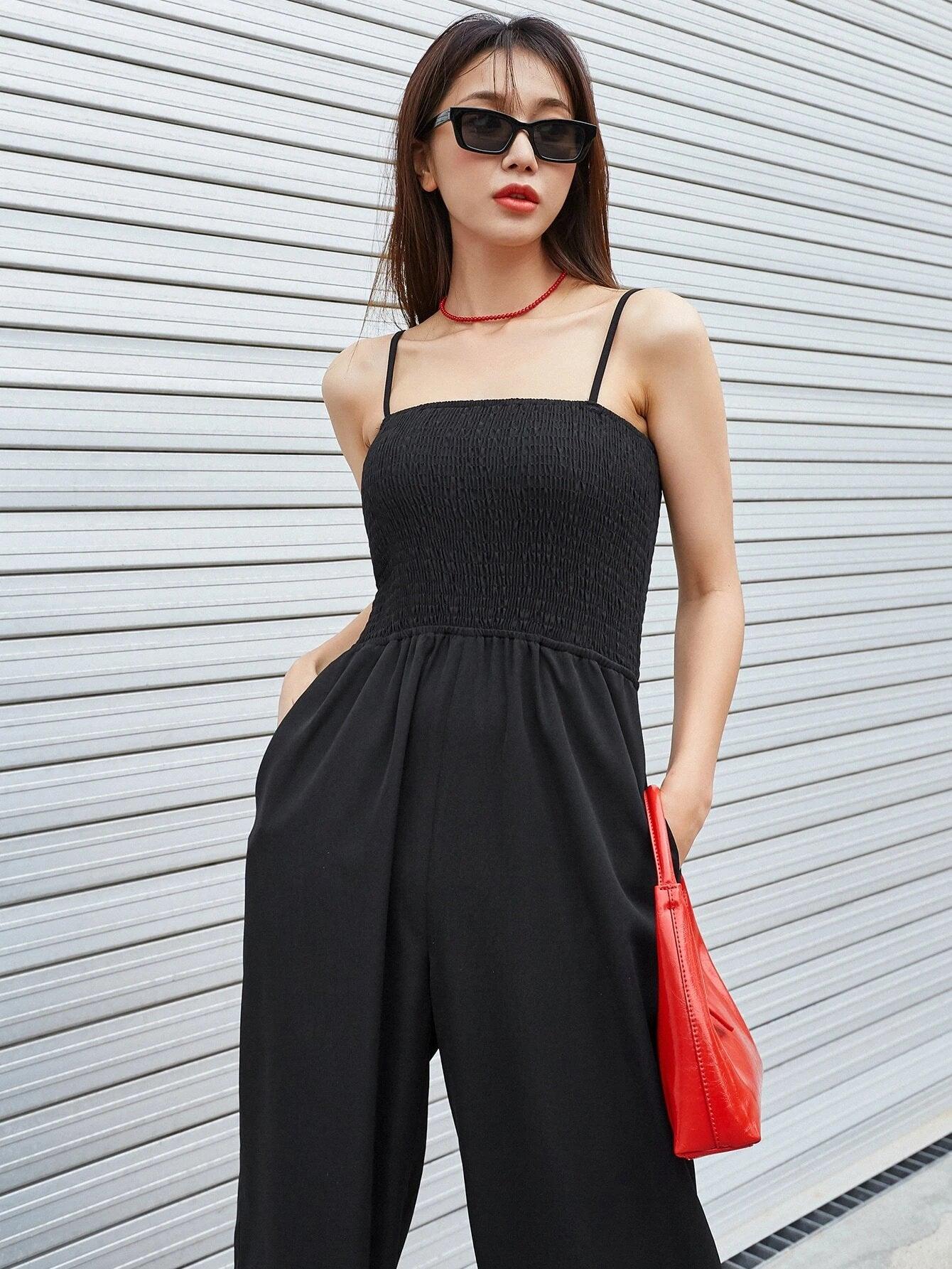 Sleeveless Cami Jumpsuit-Comfy Jumpsuits