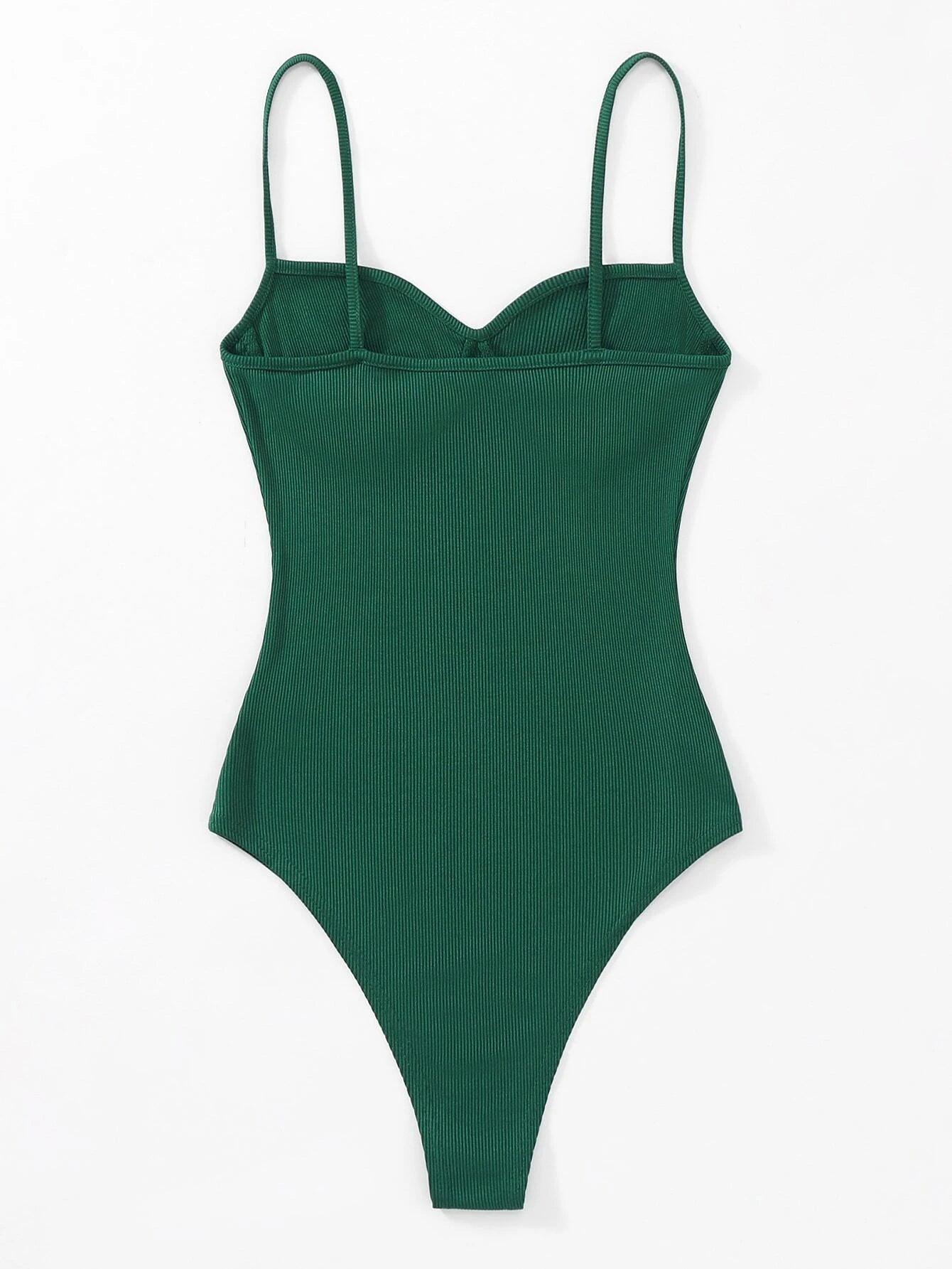 Ruched Cami Bodysuit-Comfy Jumpsuits