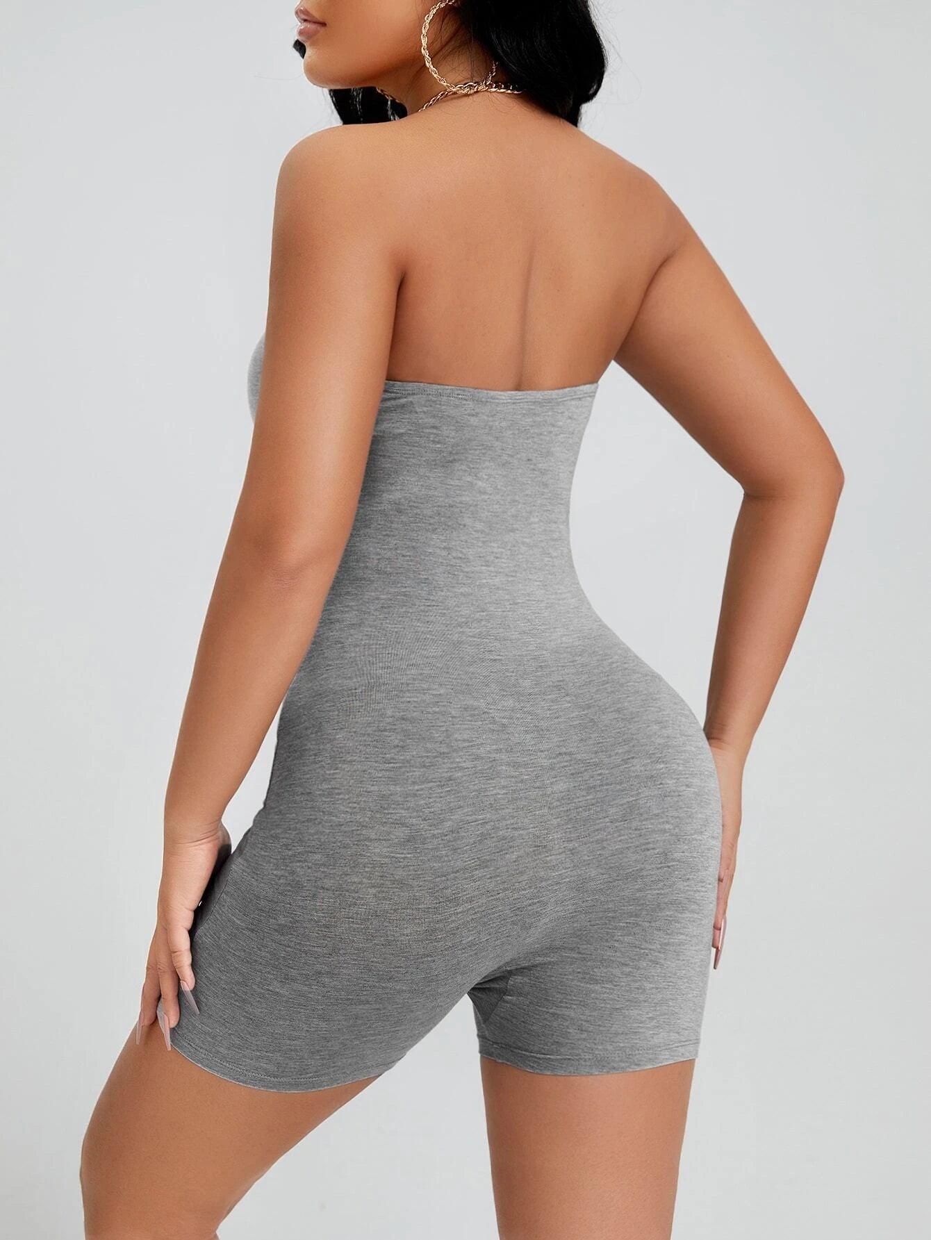 Backless Tube Unitard Romper-Comfy Jumpsuits