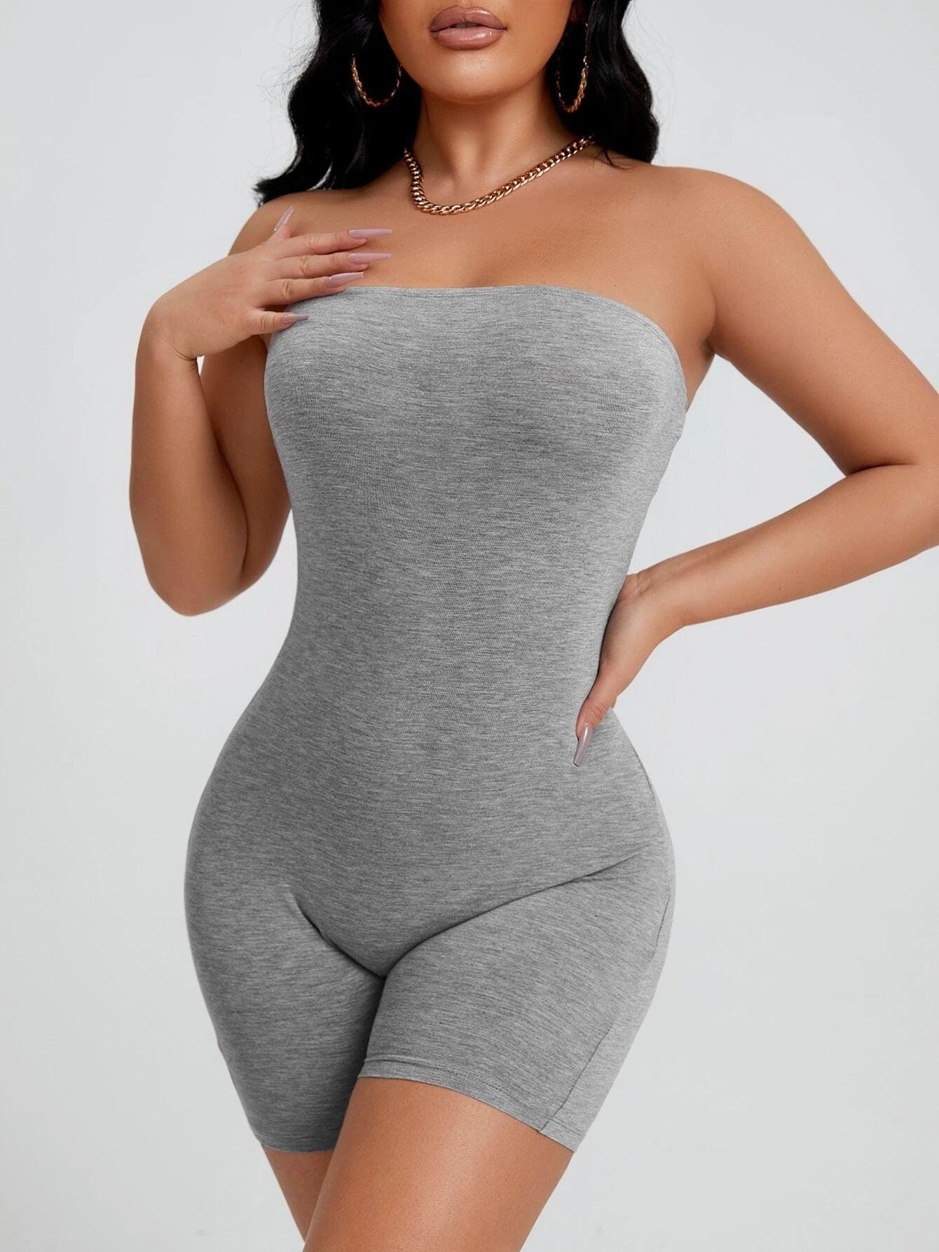 Backless Tube Unitard Romper-Comfy Jumpsuits