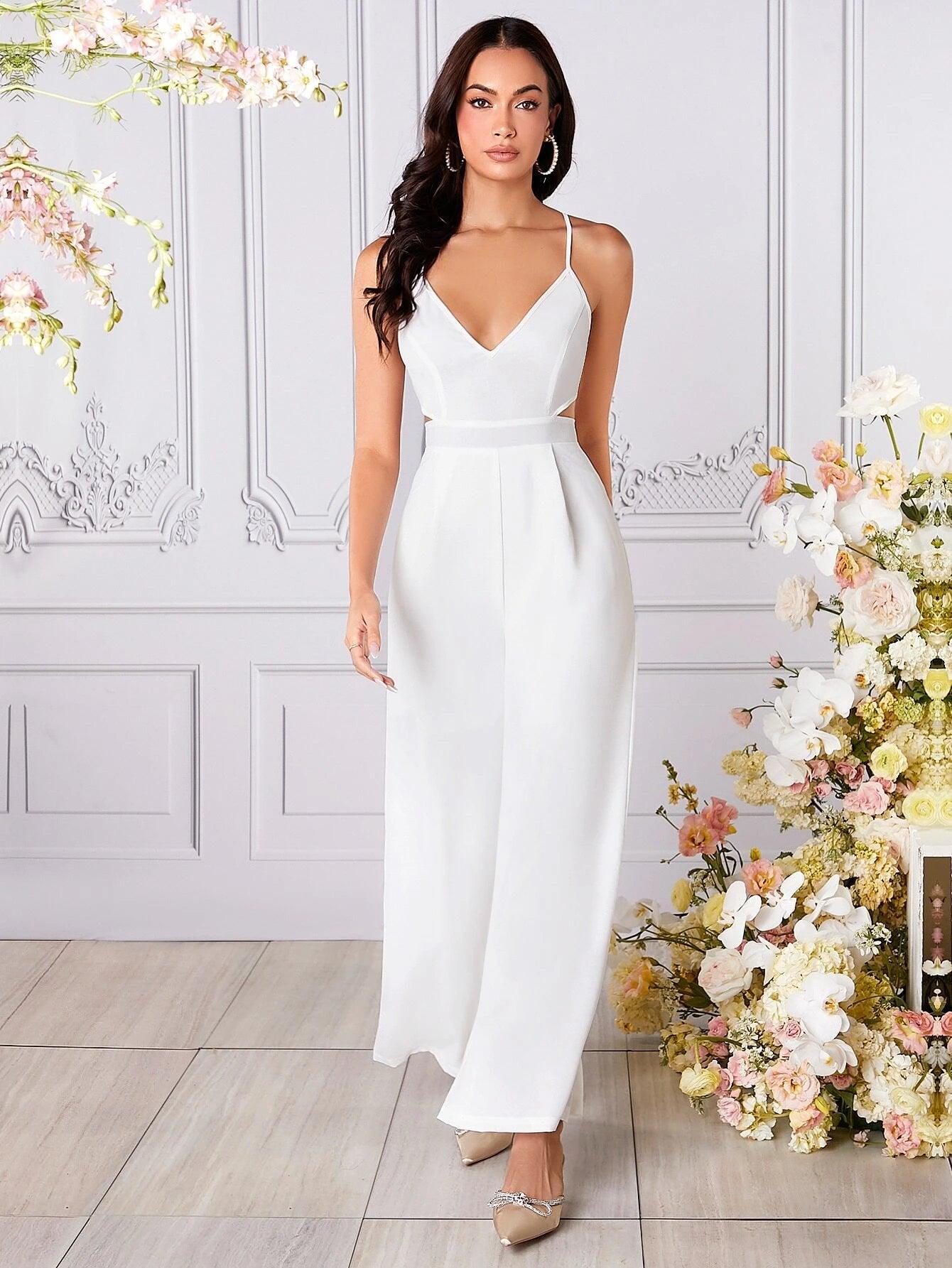 Sleeveless Backless Cami Jumpsuit-Comfy Jumpsuits
