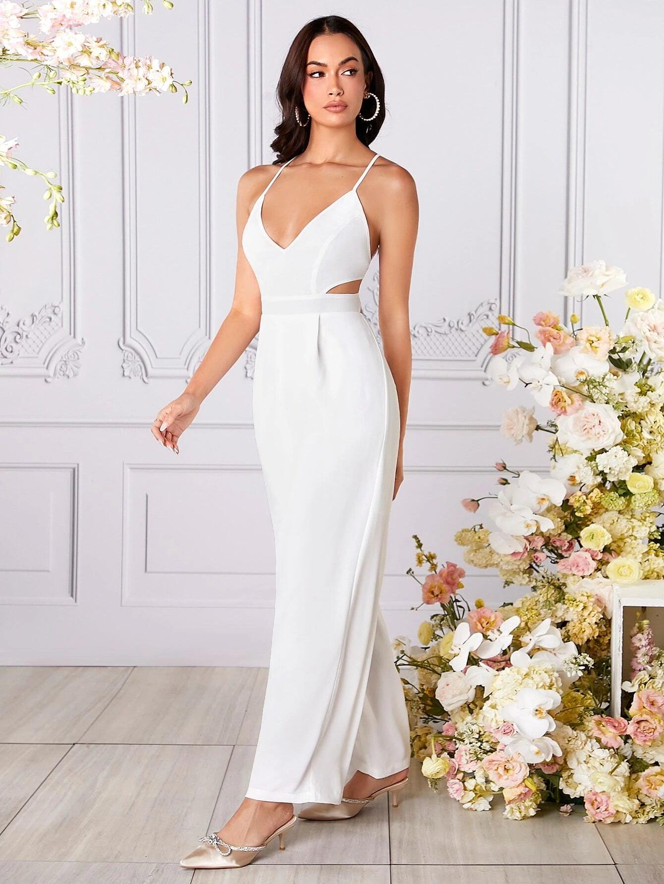 Sleeveless Backless Cami Jumpsuit-Comfy Jumpsuits